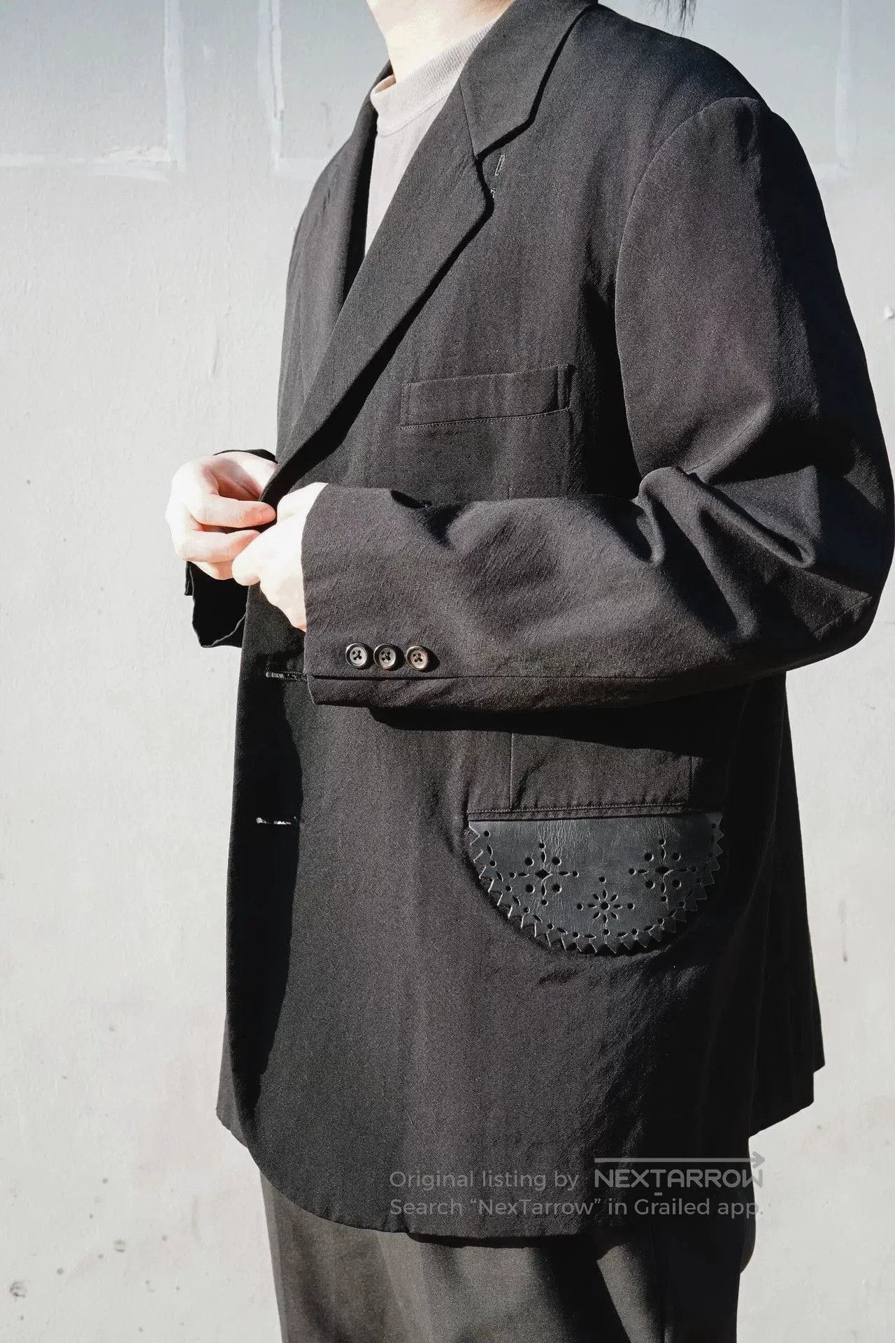 Yohji Yamamoto Yohji Yamamoto Black Spring Summer Blazer. Size US S / EU 44-46 / 1 - 3 Thumbnail