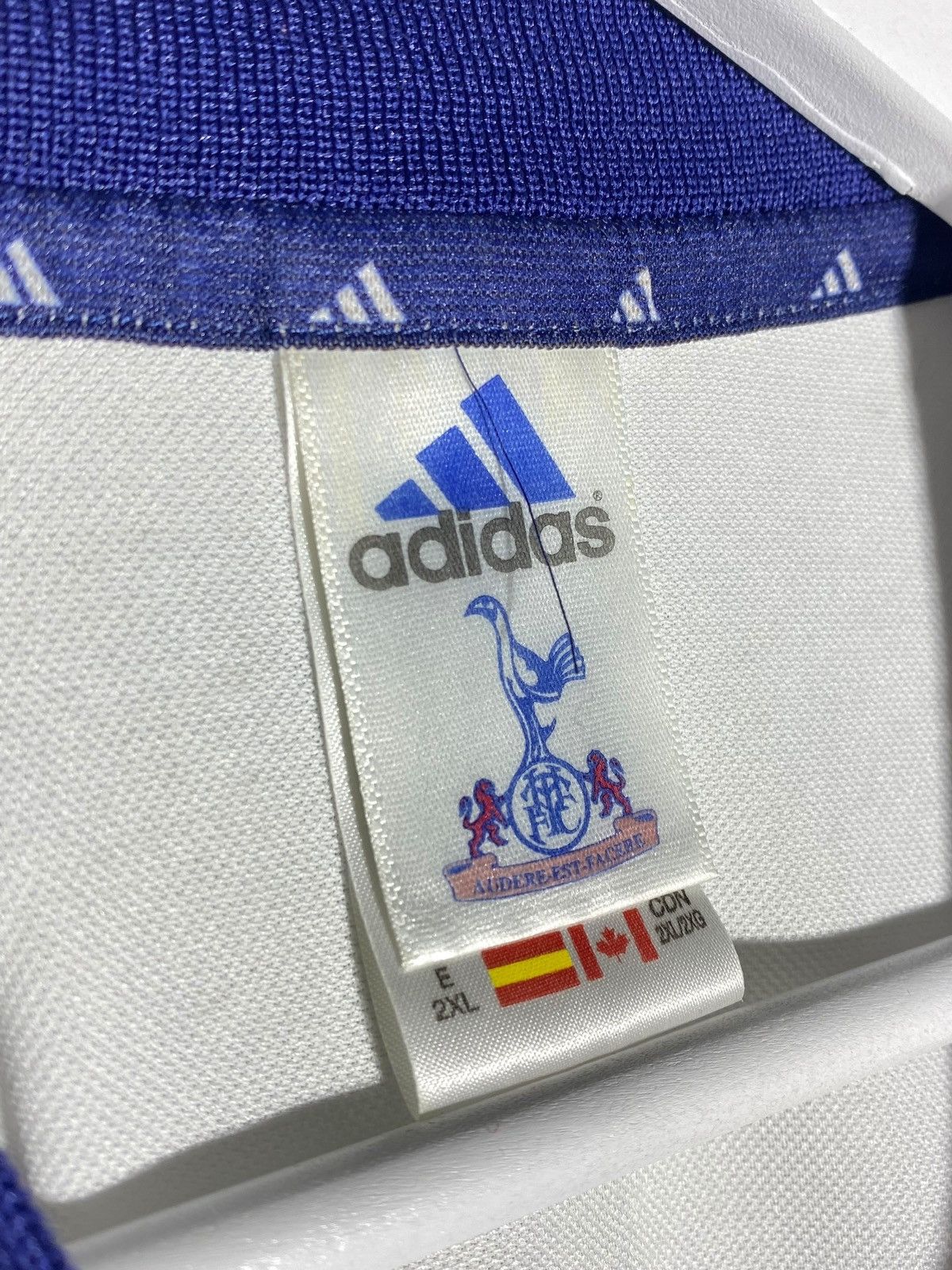 Adidas Vintage Tottenham Hotspur 2001/02 Home Football Shirt Size US XXL / EU 58 / 5 - 19 Thumbnail