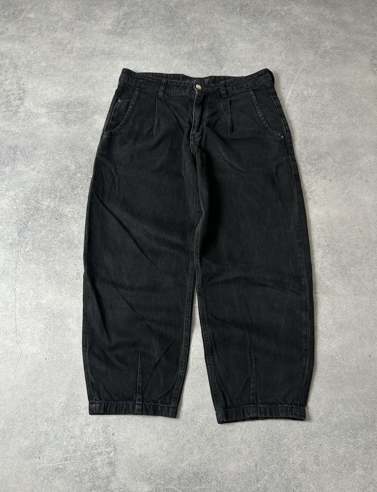 DRYKORN Drykorn black wide leg denim jeans in a modern relaxed Size US 31 - 2 Thumbnail