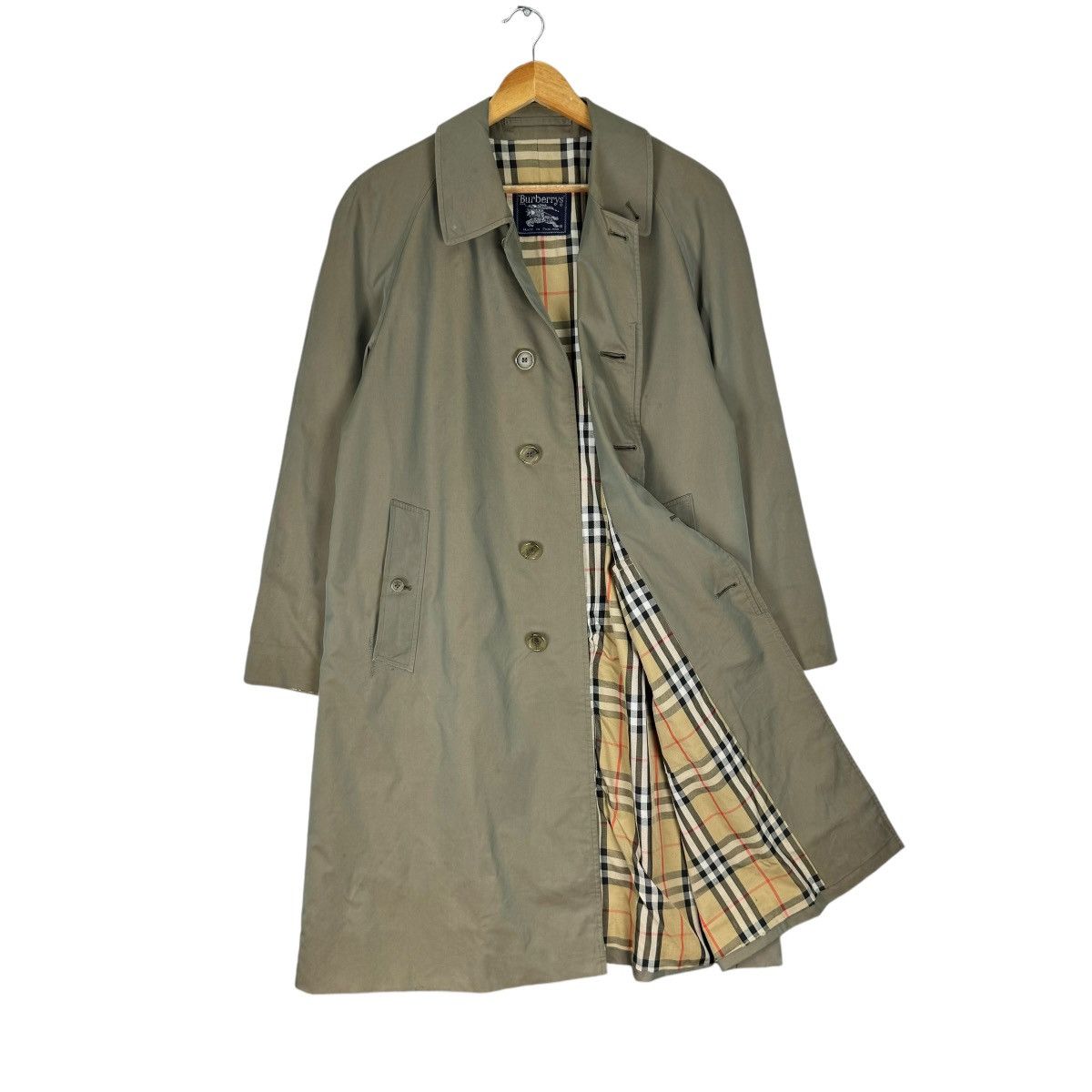 Burberry × Burberry Prorsum × Vintage ☀️BURBERRYS NOVA CHECK OVERCOAT LONG JACKET Size US M / EU 48-50 / 2 - 1 Thumbnail