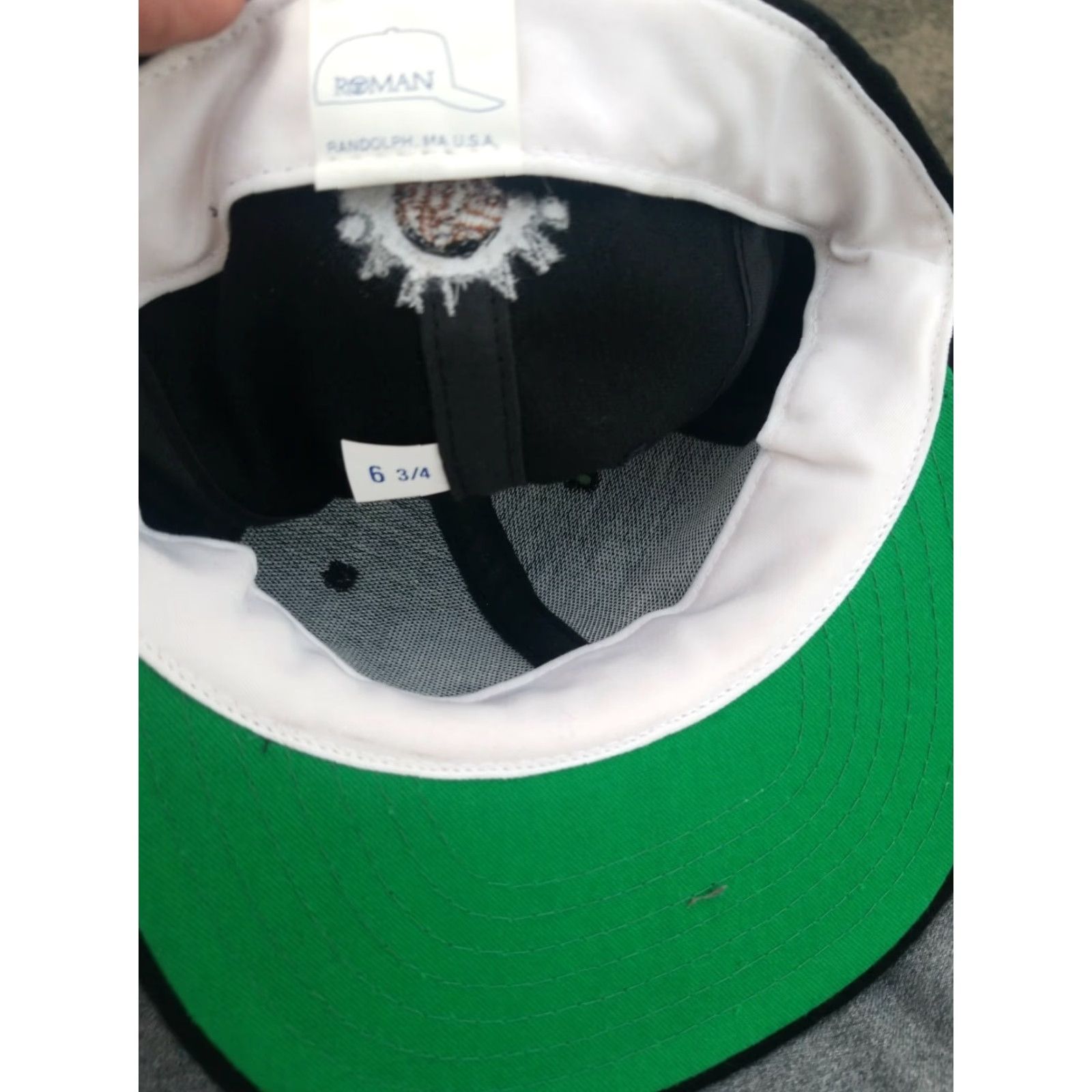 Vintage VINTAGE Oakland Raiders Throwback FITTED BLACK WOOL HAT SIZE 6 3/4 NFL Mens Size ONE SIZE - 3 Thumbnail
