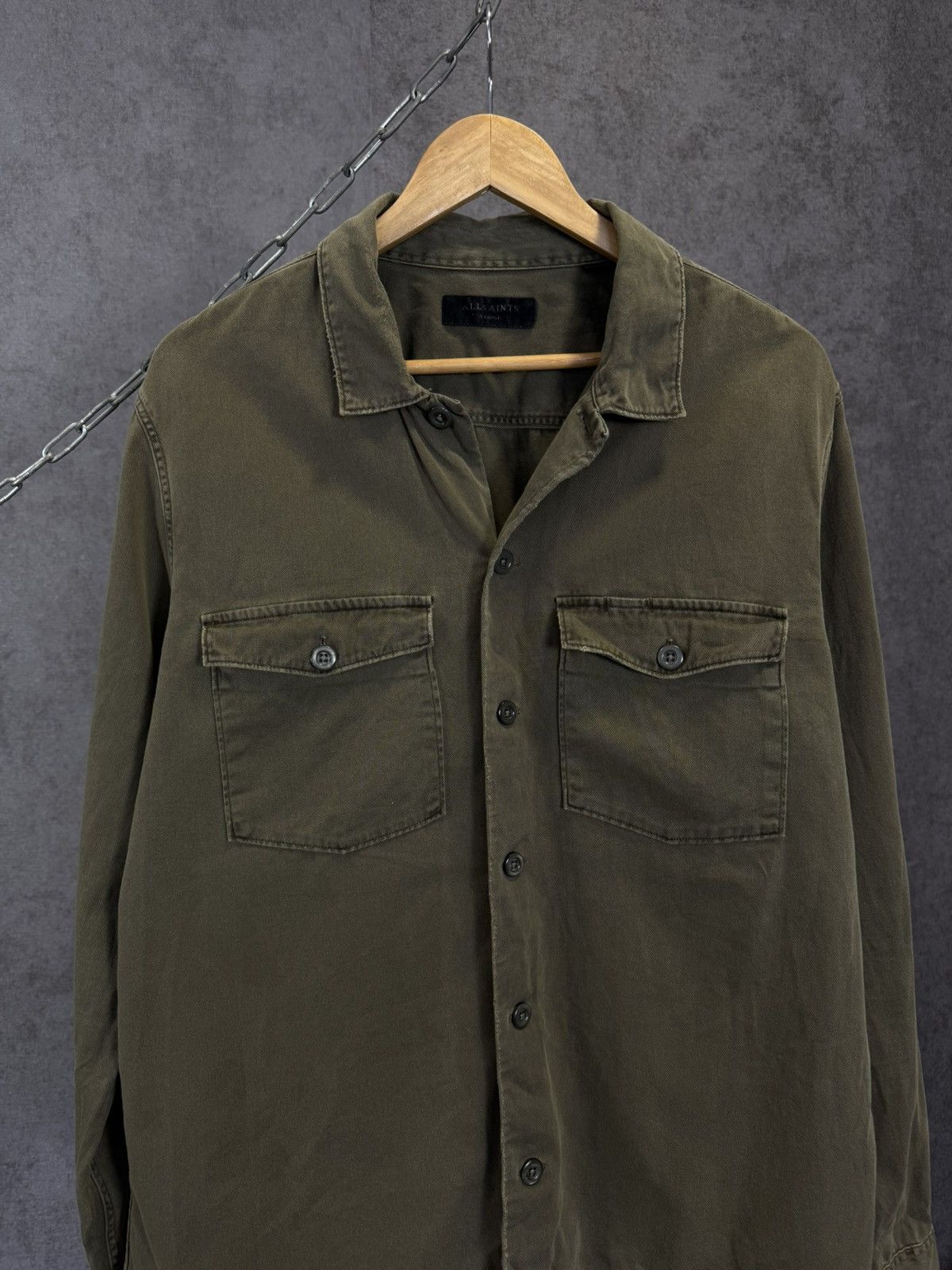 Allsaints Allsaints designer military double pocket shirt Size US XL / EU 56 / 4 - 3 Thumbnail
