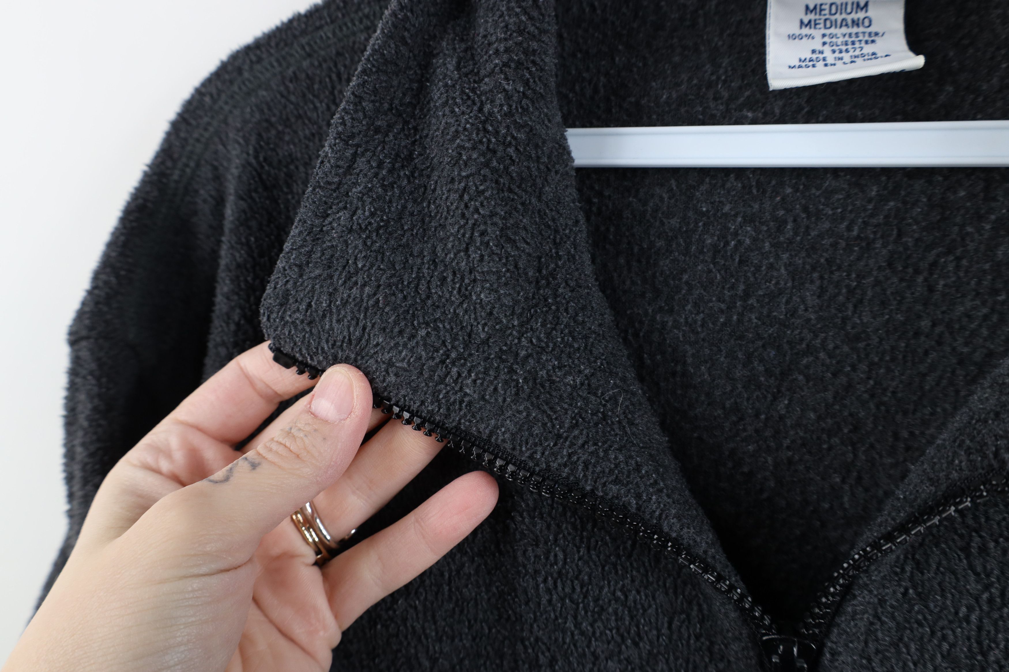 Vintage Vintage 90s USA Olympics Blank Half Zip Fleece Sweater Gray Size US M / EU 48-50 / 2 - 6 Thumbnail