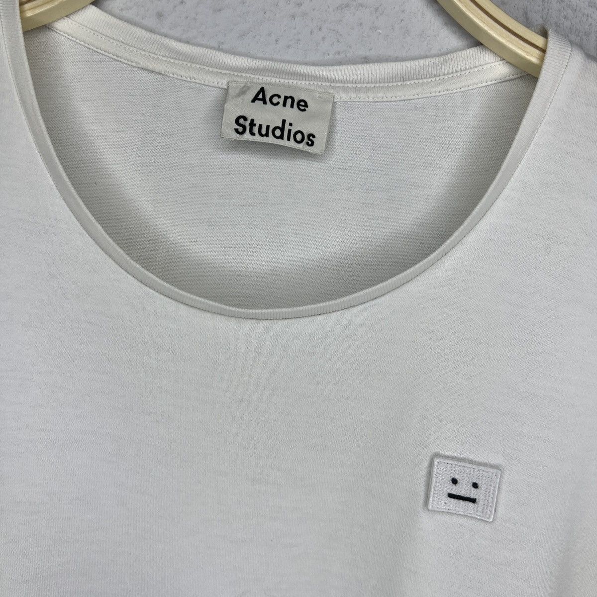 Acne Studios Acne Studios Tshirt Tee Face Casual Basic White Standard Size US L / EU 52-54 / 3 - 4 Thumbnail