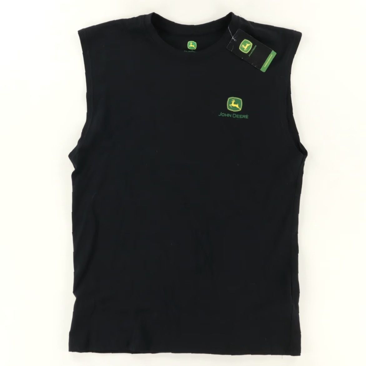 John Deere John Deere Cut Off Solid T-Shirt Black Men L Shirt Size US L / EU 52-54 / 3 - 3 Thumbnail