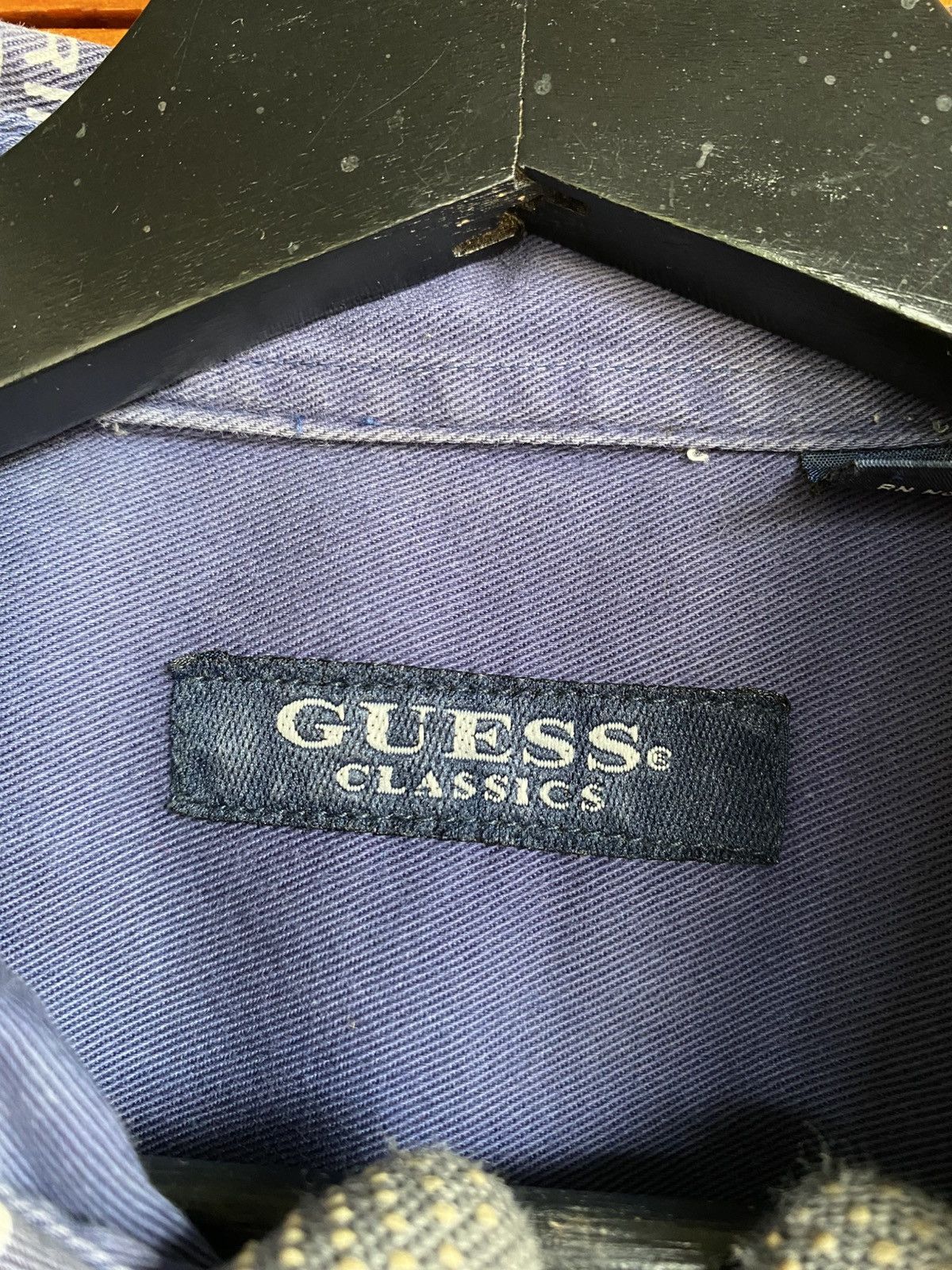 Guess Vintage Guess Classics All-Over Print ShirtMade in Hong Kong Size US L / EU 52-54 / 3 - 6 Thumbnail