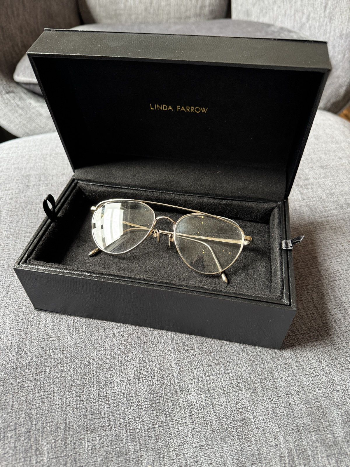 Linda Farrow Linda Farrow aviator eyeglasses. Titanium limited edition Size ONE SIZE - 1 Thumbnail