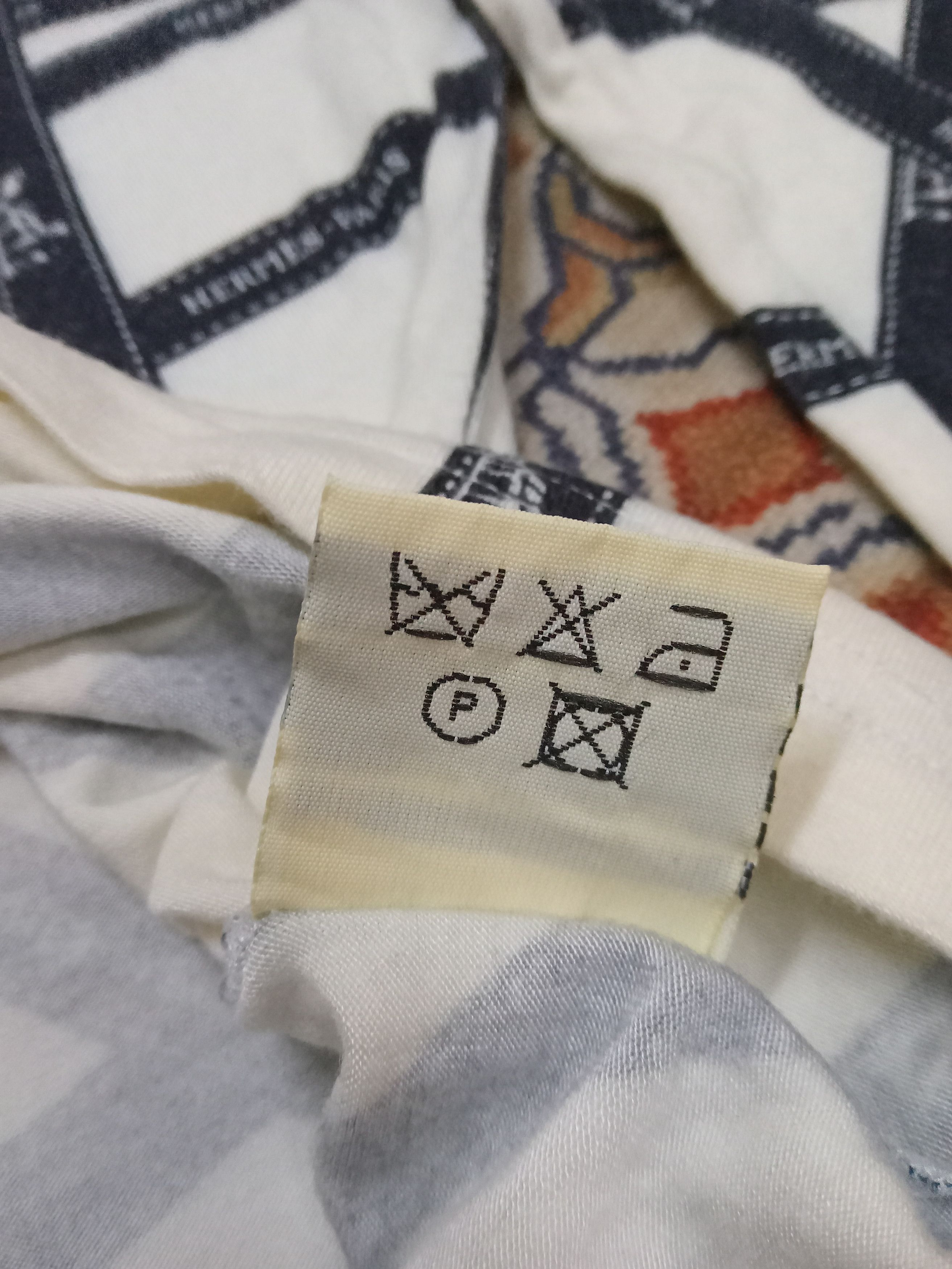 Hermes × Vintage Vintage Hermes Paris Ribbons Design Shirt Size L / US 10 / IT 46 - 5 Thumbnail