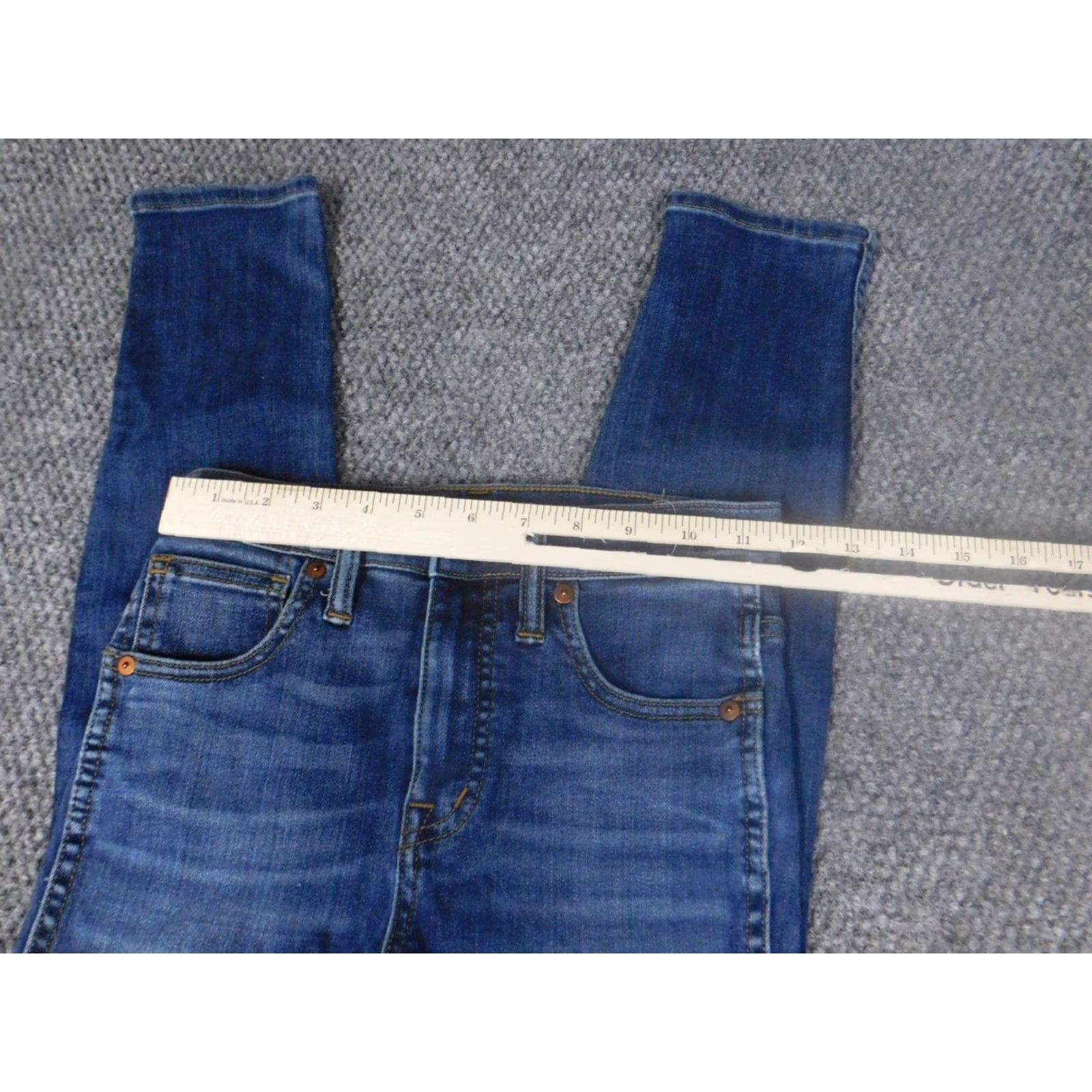 Madewell Madewell Jeans Womens Size 23 Blue High Rise Skinny Denim Slim Pockets Zipper Regular Size 40" / US 18 - 3 Thumbnail