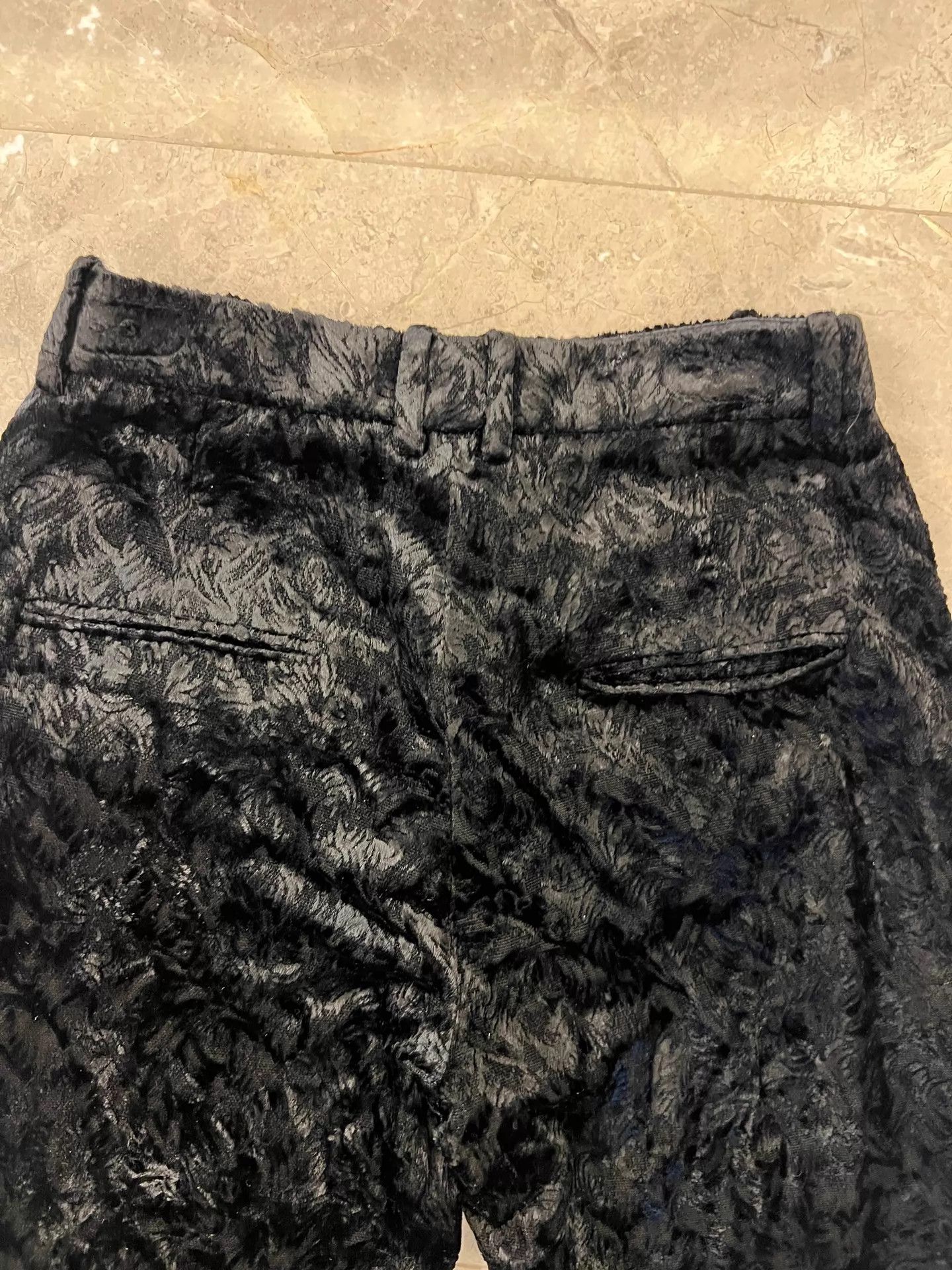 Saint Laurent Paris SLP Velvet Leopard Jacquard Bootcut Trousers F34 Size 25" / US 0 / IT 36 - 5 Thumbnail
