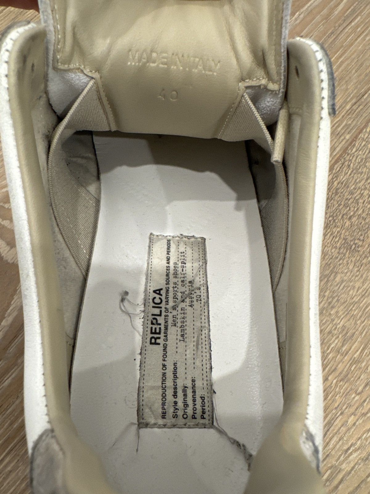 Maison Margiela Replica Low Top, White / Gum Size US 7.5 / EU 40-41 - 6 Thumbnail