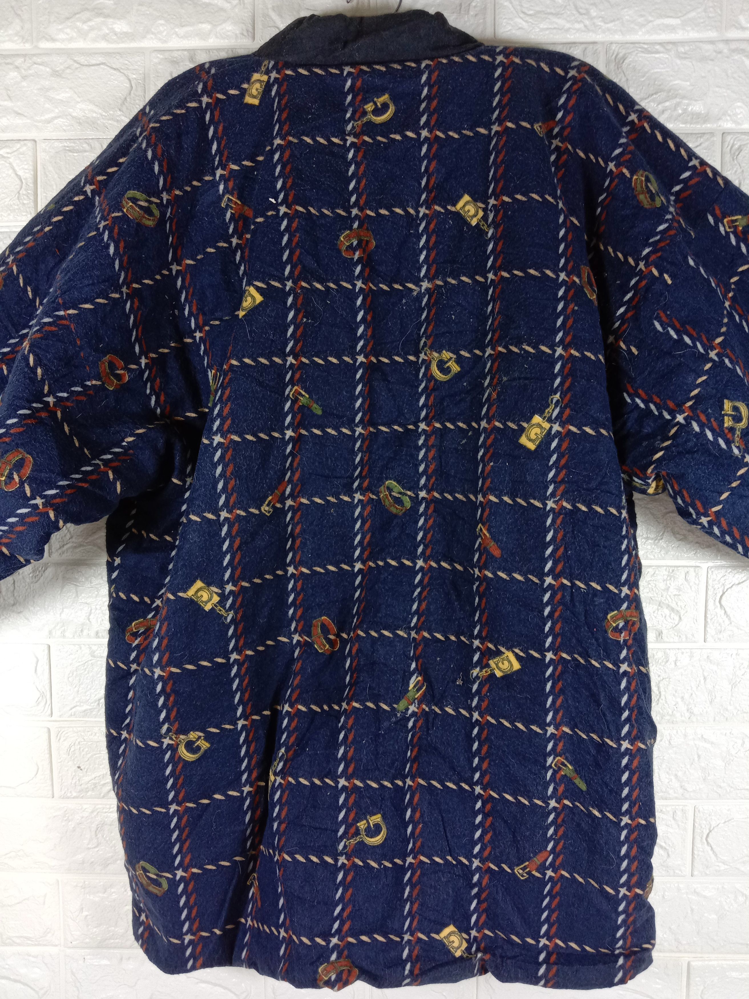 Japanese Brand Vintage Japanese Plaid Hanten Noragi Style Kimono Cardigan Size US XL / EU 56 / 4 - 6 Thumbnail