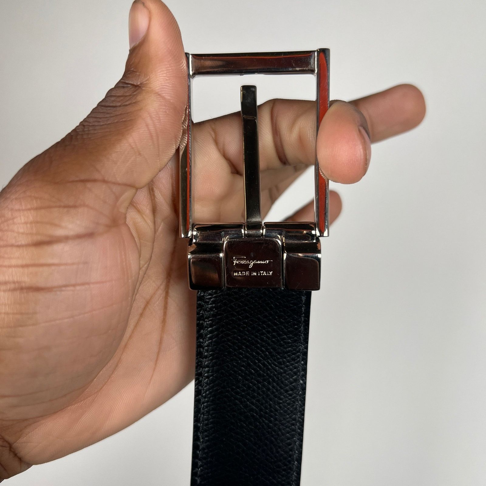 Salvatore Ferragamo Salvatore Ferragamo Blue/Black Belt Size 40 Size 40 - 3 Thumbnail