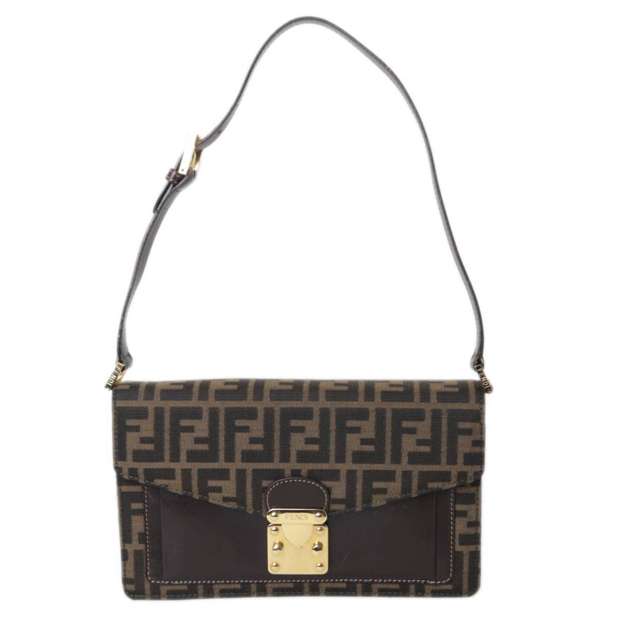 image of Fendi Zucca Shopper in Brown, Women's