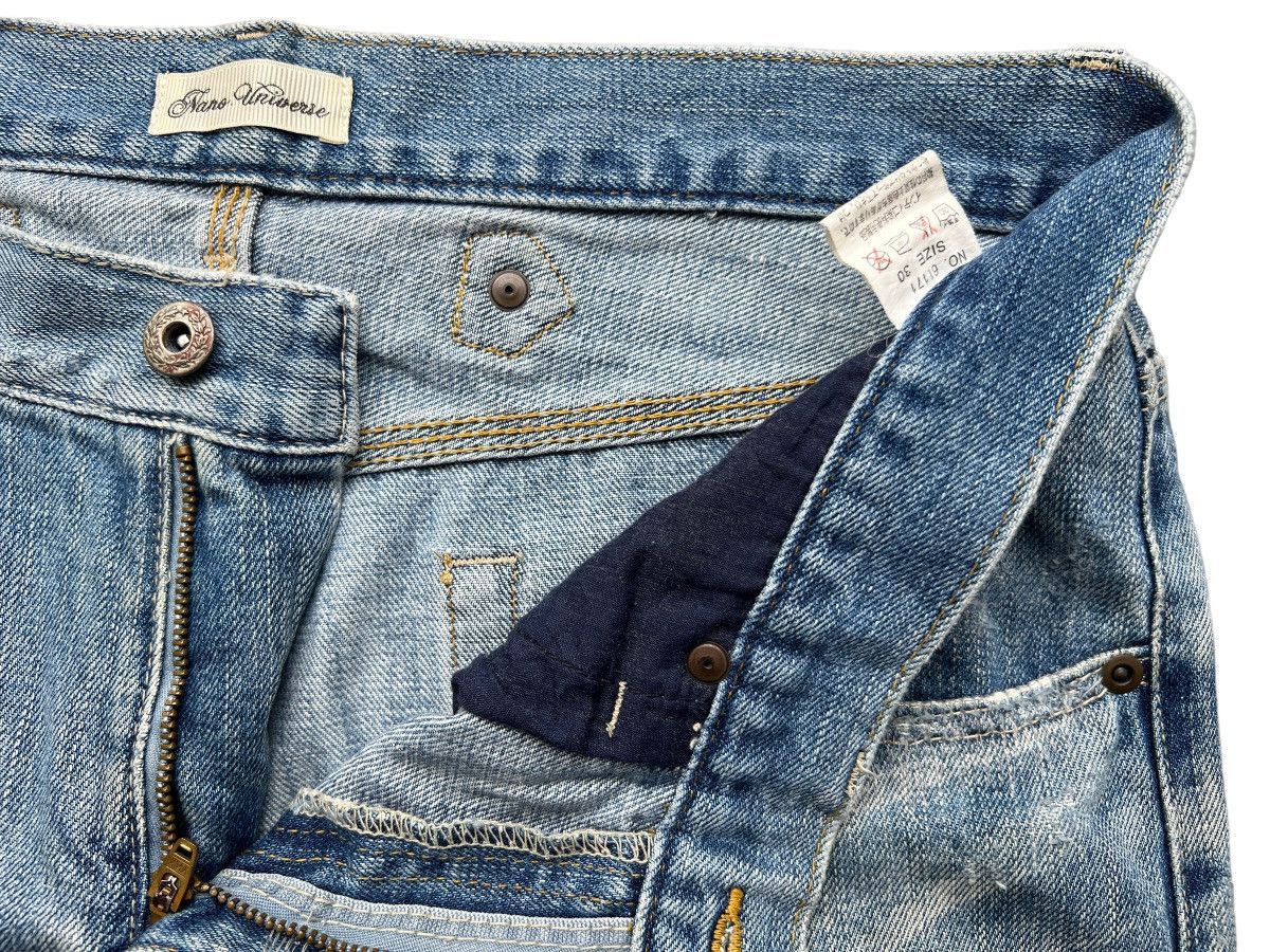 NANO universe Nano Universe Japan Distressed Denim Jeans 34x29.5 Size US 34 / EU 50 - 7 Thumbnail