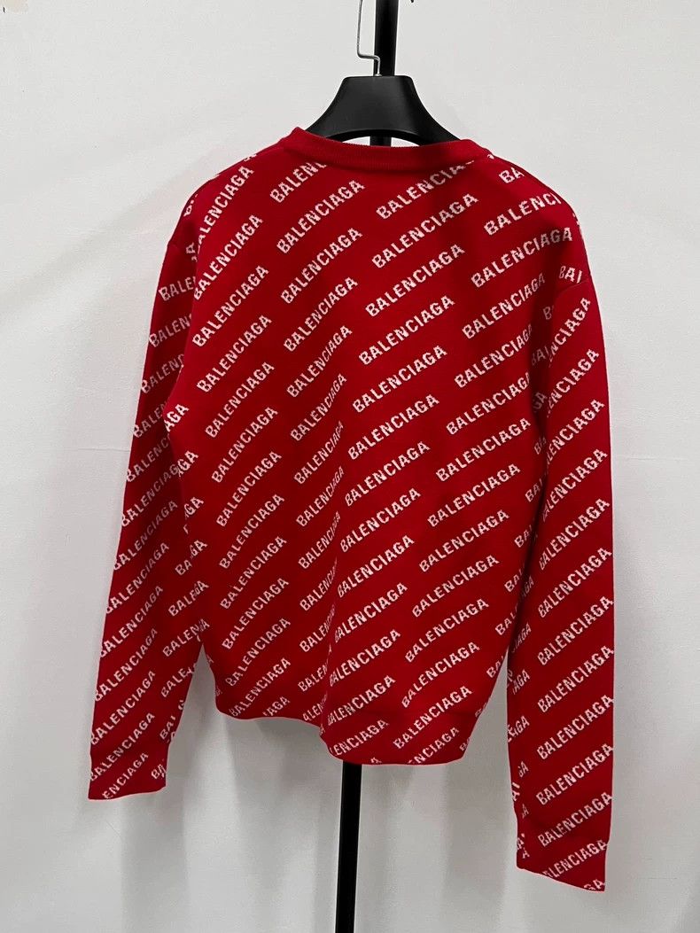 Balenciaga Balenciaga SS22 Full Logo Crew Neck Cotton Sweater 2504-Nex Size US XS / EU 42 / 0 - 2 Thumbnail