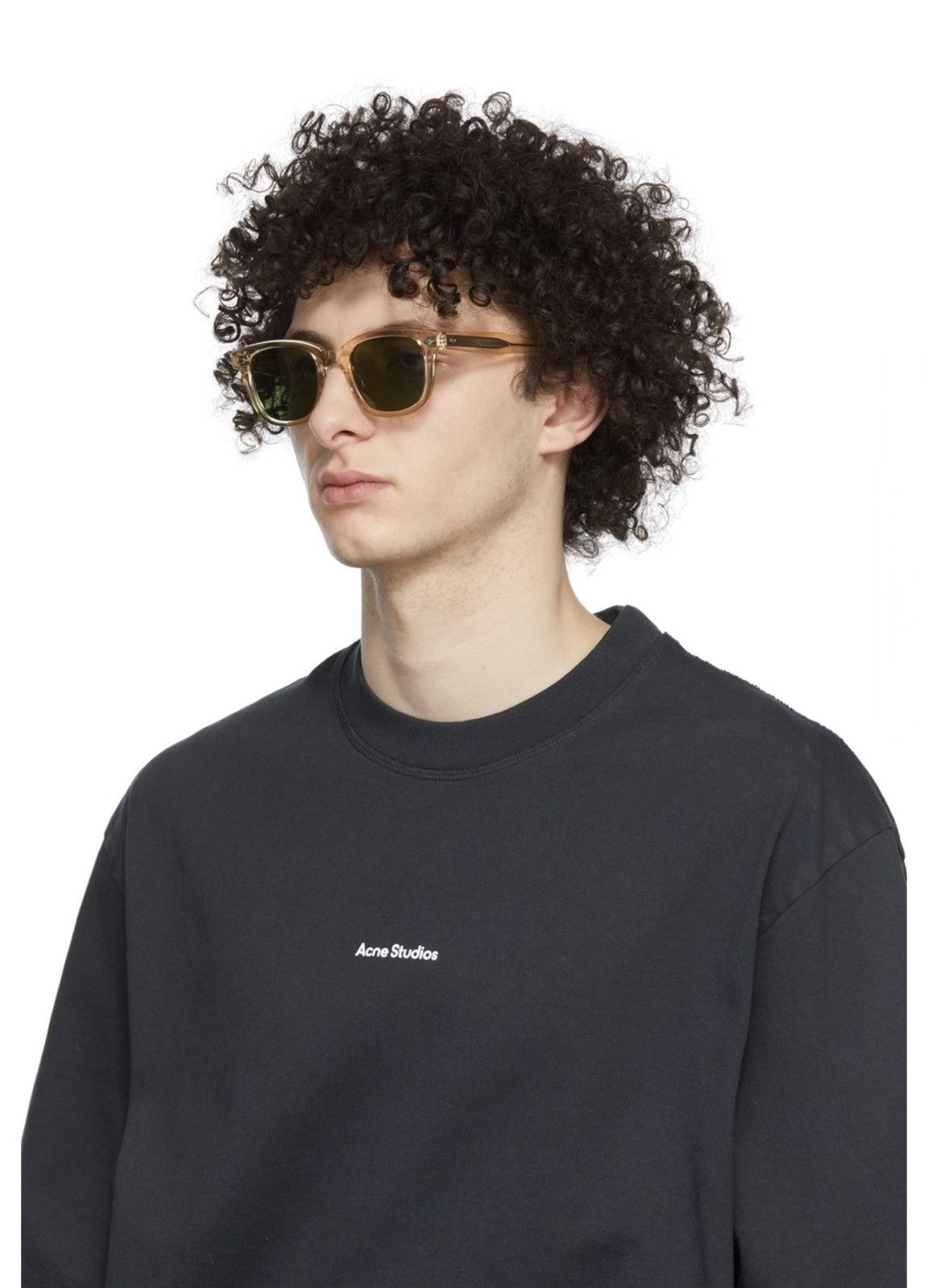 Garrett Leight Brand New 🇺🇸 GLCO Calabar Champagne / Smoke Green Sunglasses Size ONE SIZE - 1 Thumbnail