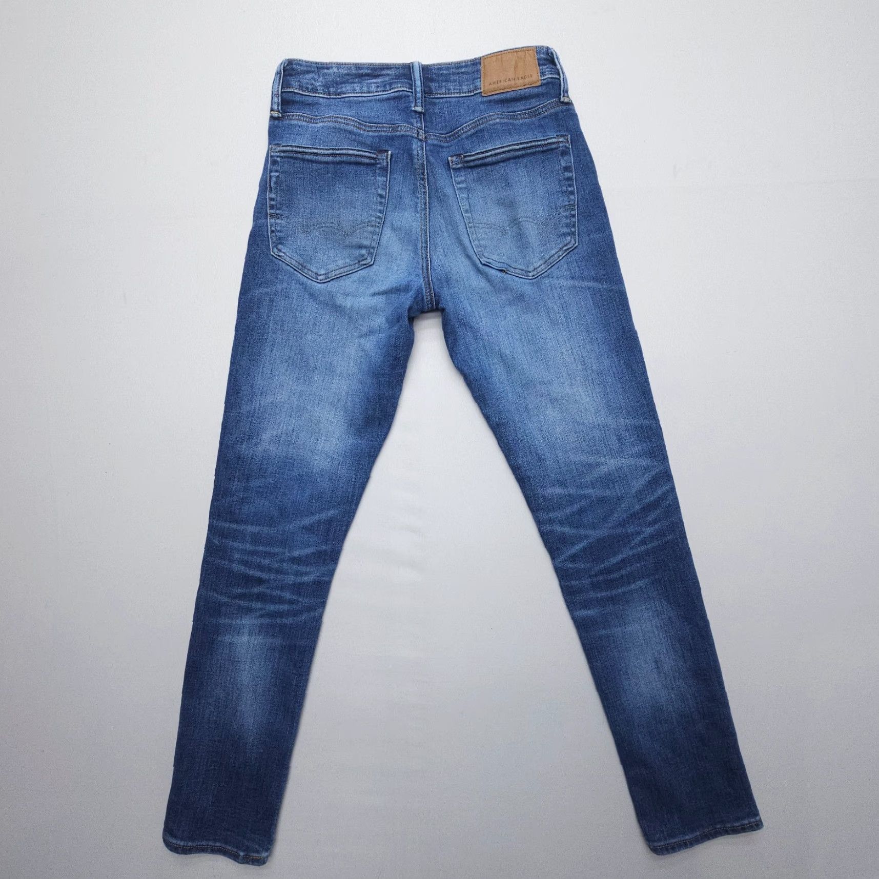 American Eagle Outfitters American Eagle Athletic Skinny Jeans Mens 28 x 32 (Actual 29" Insm) Airflex Tech Size US 28 / EU 44 - 2 Thumbnail