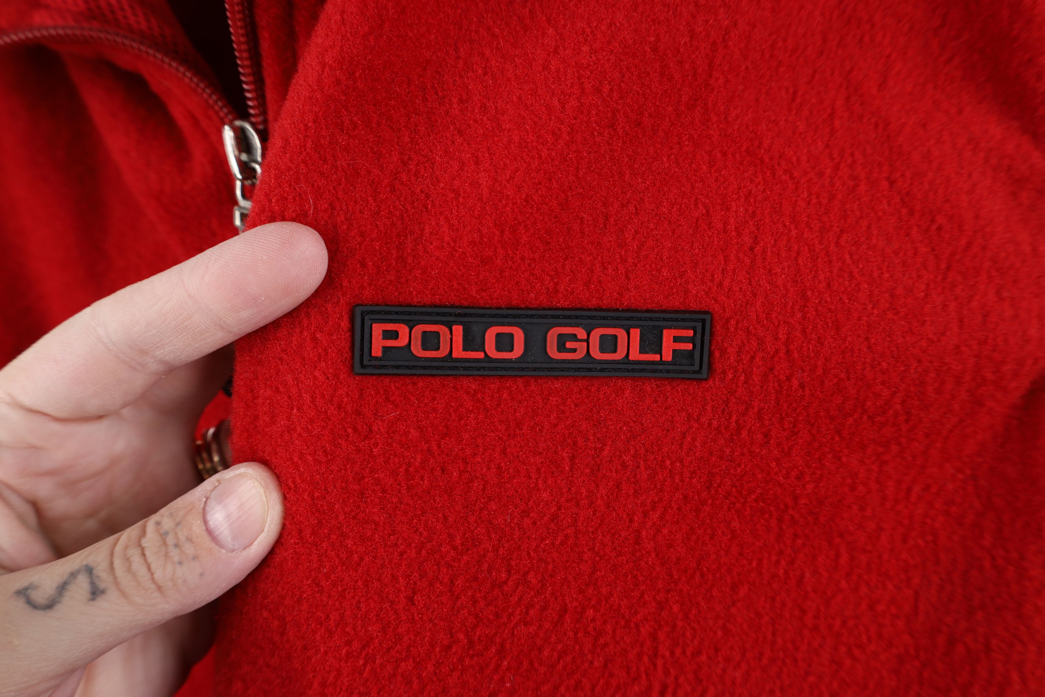 Polo Ralph Lauren Vintage 90s Polo Ralph Lauren Box Logo Fleece Vest Jacket Size US XL / EU 56 / 4 - 4 Thumbnail