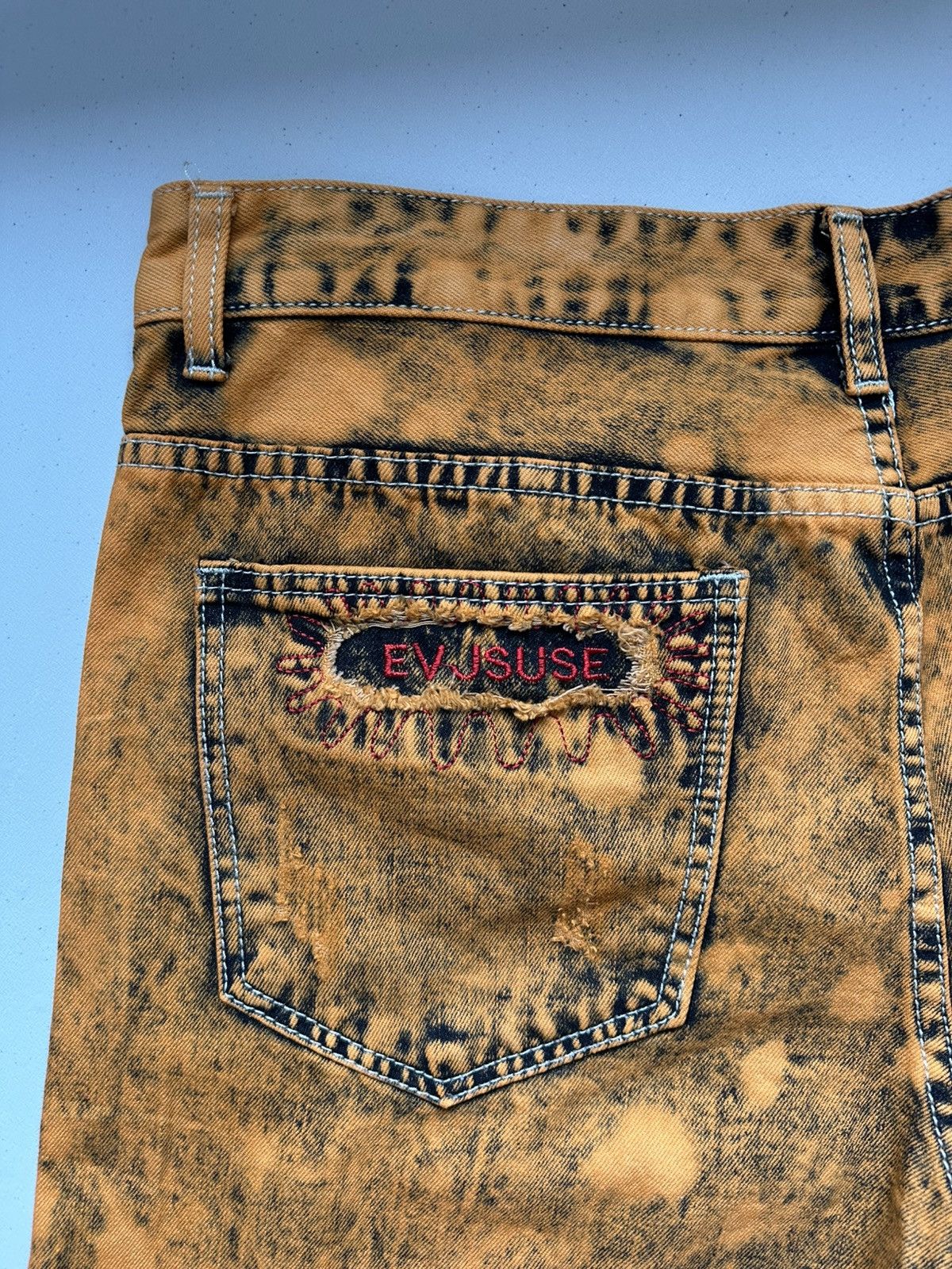 Japanese Brand Vintage Y2k Avant Garde Disstressed Pants Size US 32 / EU 48 - 6 Thumbnail