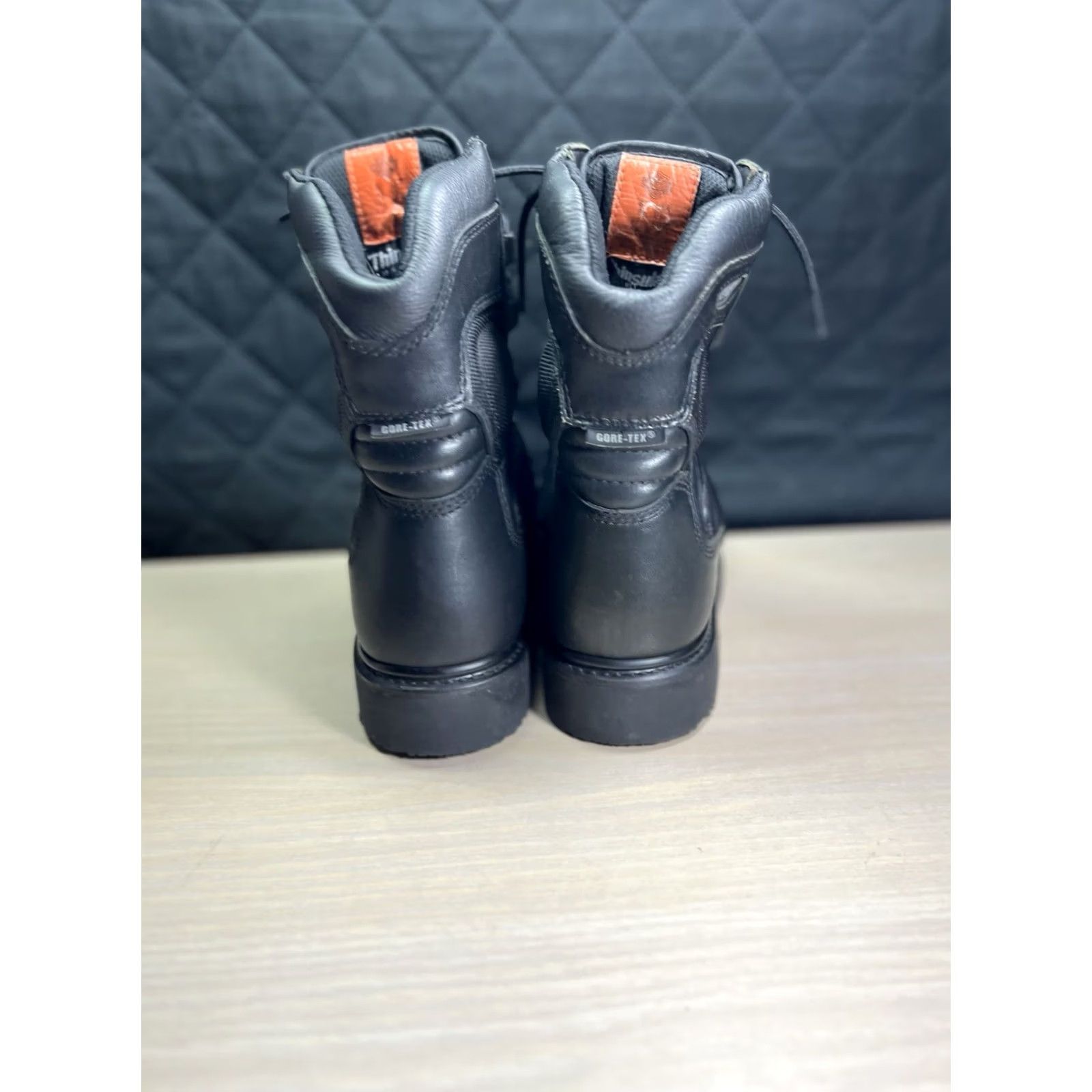 Harley-Davidson Womens Boot Black Leather GoreTex Laced Size 