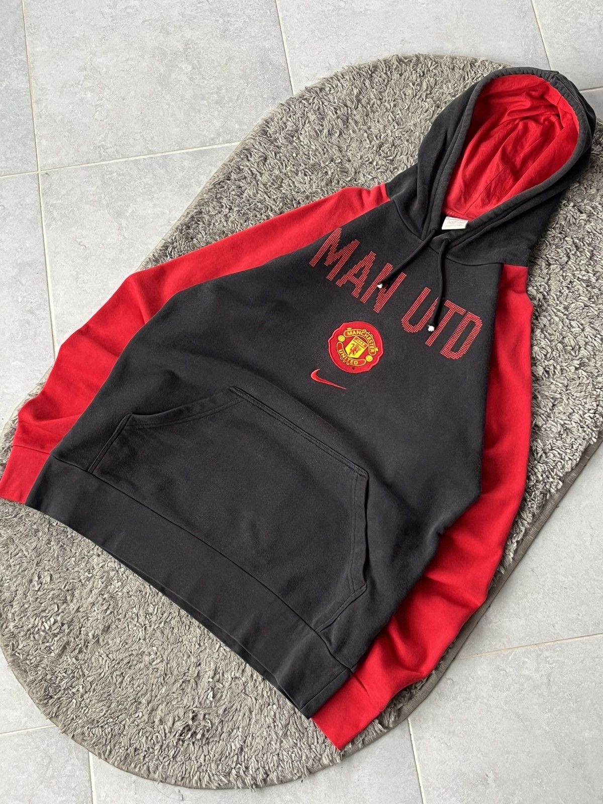 Nike Vintage Nike Hoodie Soccer football Manchester United Size US M / EU 48-50 / 2 - 2 Thumbnail