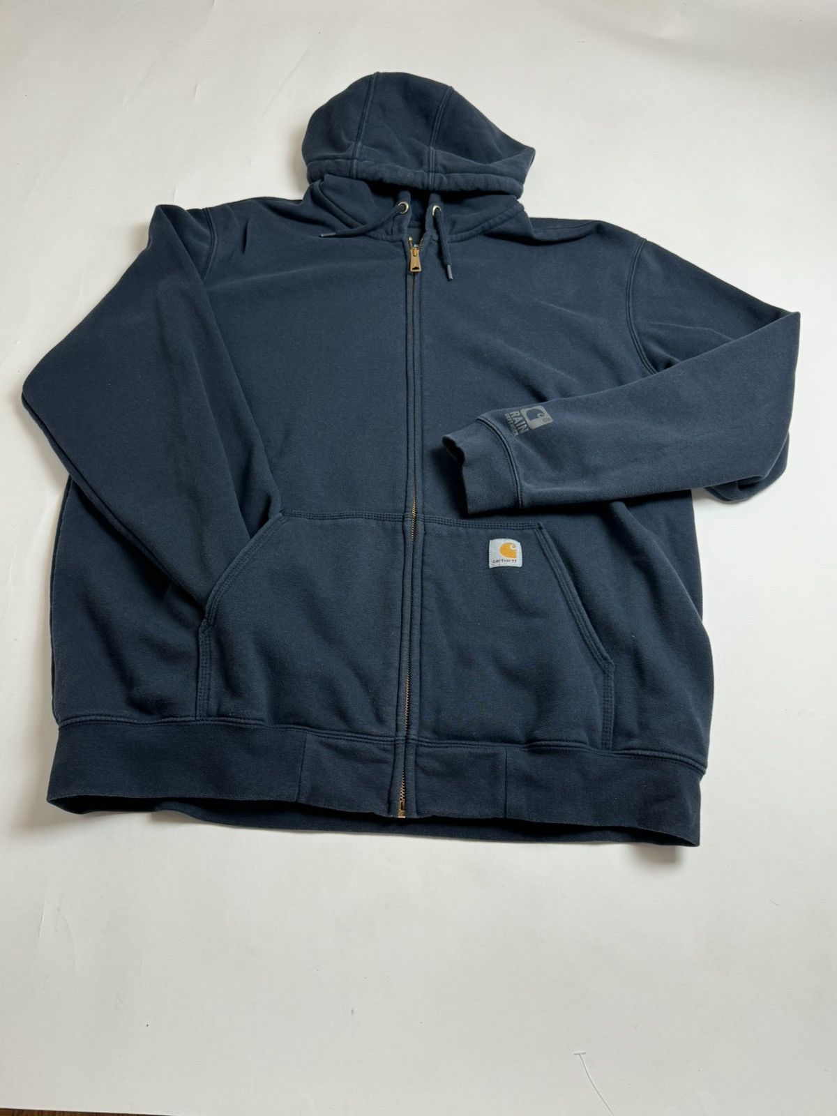 Carhartt Navy Blue Carhartt Zip Up Hoodie Size US XL / EU 56 / 4 - 1 Thumbnail