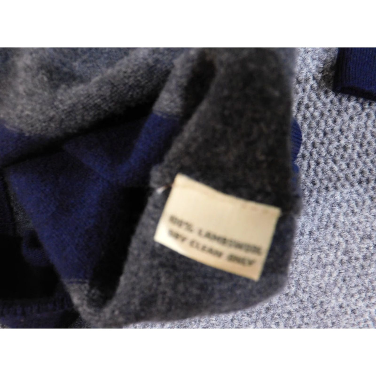 Vintage donald ross sweater mens large gray wool pullover 1/4 zip striped golf cardigan (no) Size US L / EU 52-54 / 3 - 7 Thumbnail