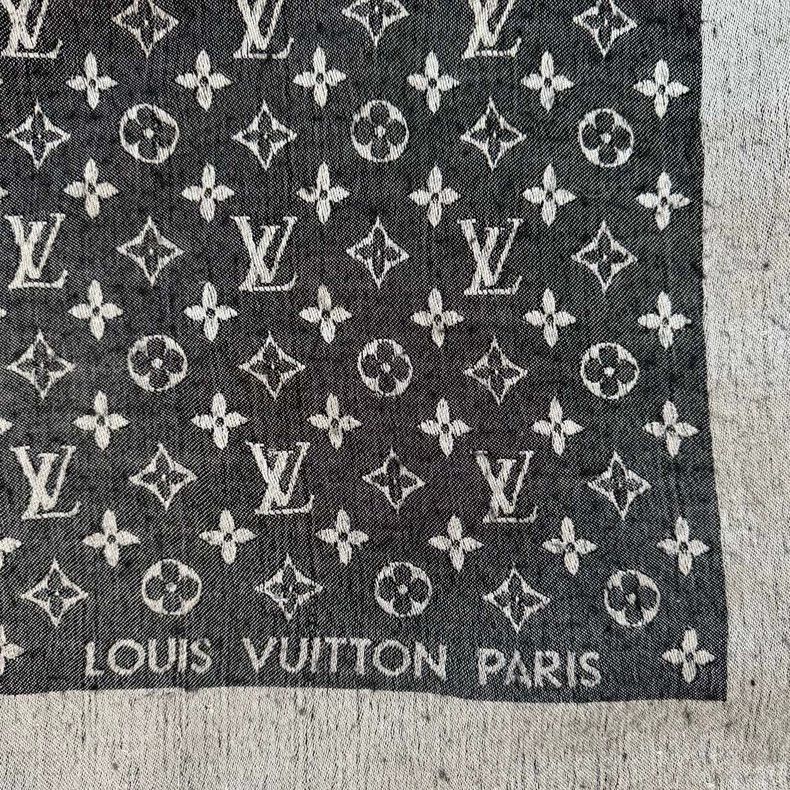 Louis Vuitton Louis Vuitton Reversible wool and silk-blended shawl scarf Size ONE SIZE - 2 Thumbnail