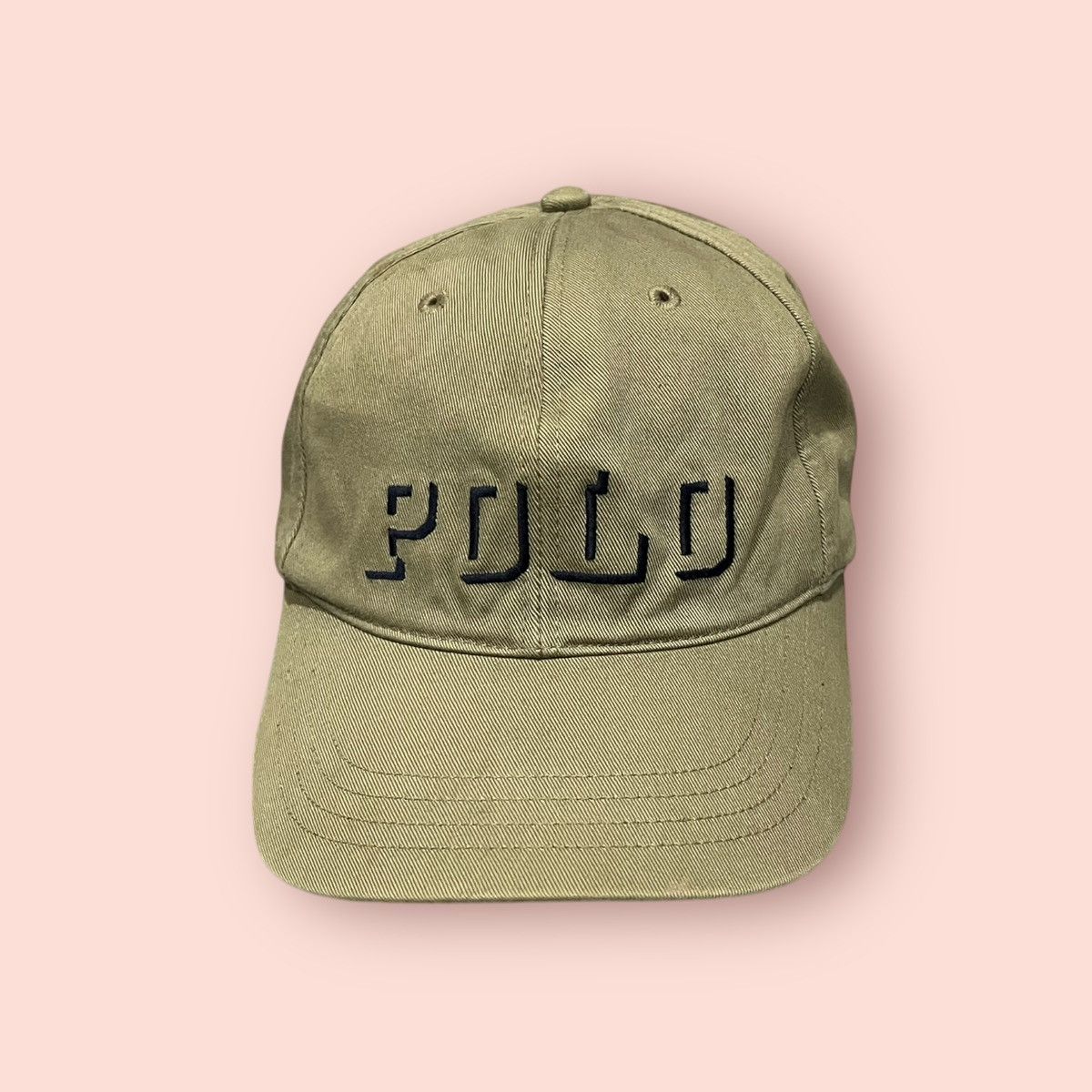 Polo Ralph Lauren VINTAGE POLO BIG EMBROIDERED SPELL OUT STRAPBACK CAP Size ONE SIZE - 1 Thumbnail