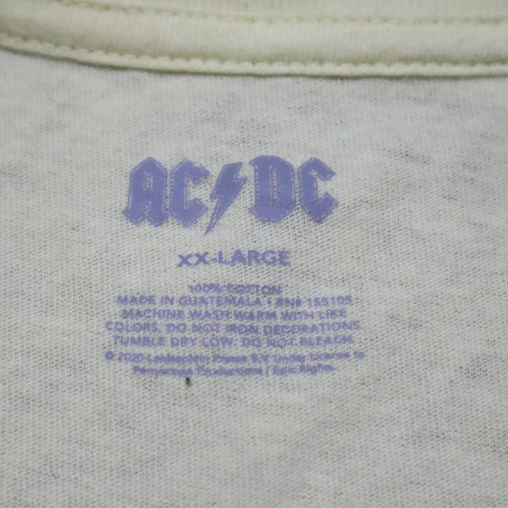 Vintage AC/DC High Voltage Short Sleeve Tee T-Shirt Yellow Rock Band Adult Men's 2XL XXL Shirt Size US XXL / EU 58 / 5 - 3 Thumbnail