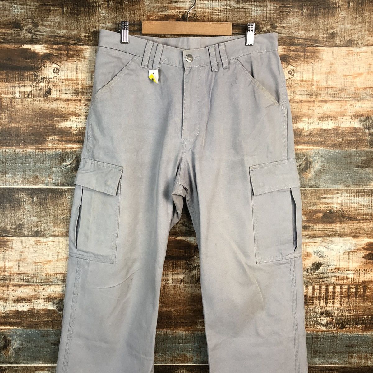 Carhartt DL Carhatt Grey Cargo Multipocket Pants #C109 Size US 32 / EU 48 - 3 Thumbnail
