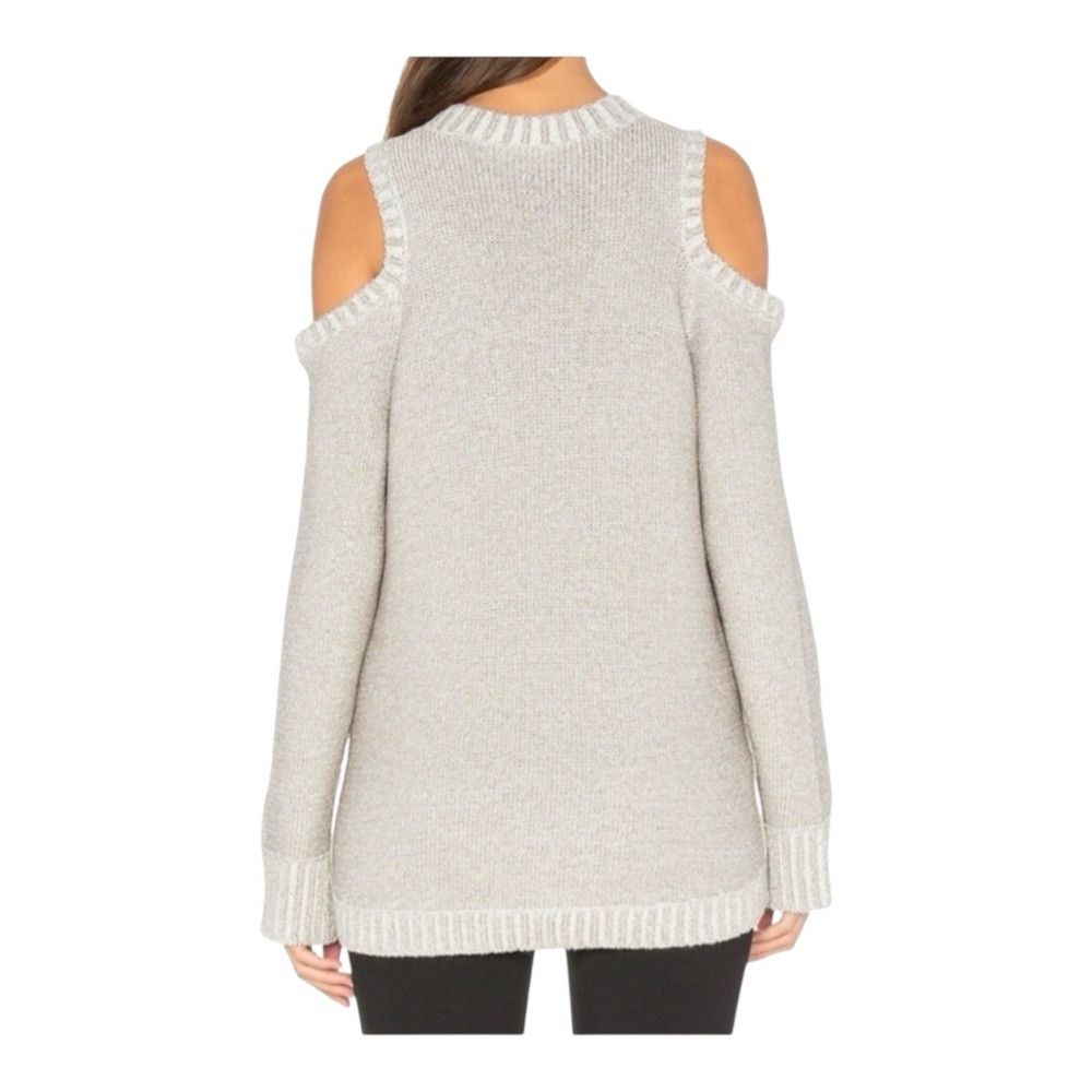 Bcbgmaxazria BCBGMAXAZRIA “Arlene” Metallic Cable Knit Sweater – NWOT – Size M / US 6-8 / IT 42-44 - 2 Thumbnail