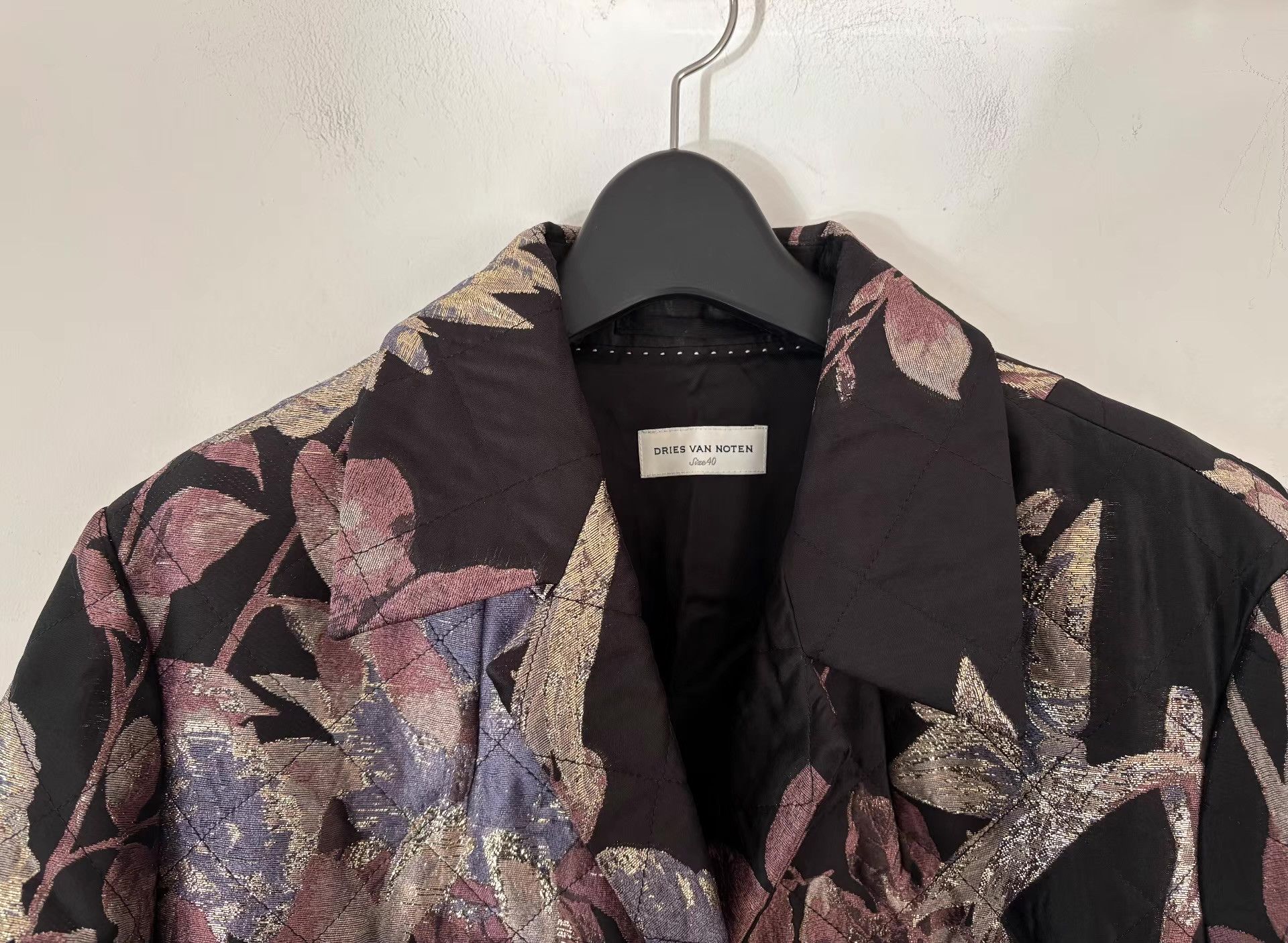 Dries Van Noten Dries Van Noten Women's Quilted LightPadded JacquardCoat Ｑ21 Size L / US 10 / IT 46 - 4 Thumbnail