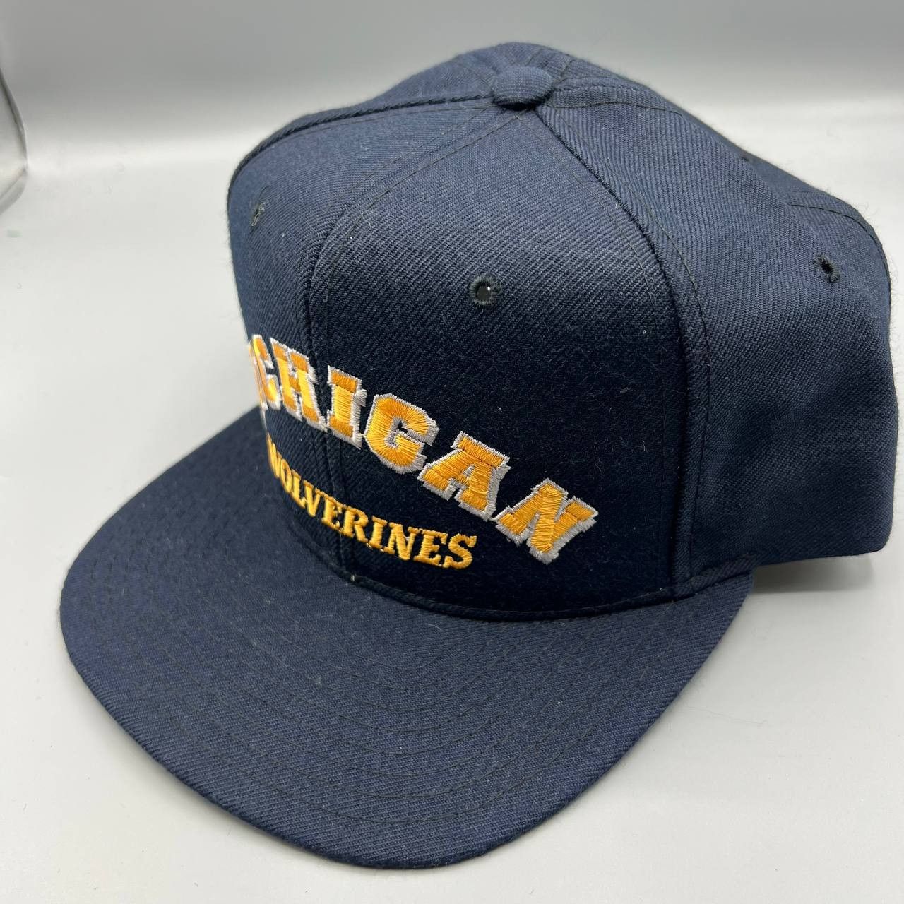 New Era × Vintage Michigan Wolverines Hat Men New Era Pro Model Snap Back Wool Size ONE SIZE - 6 Thumbnail