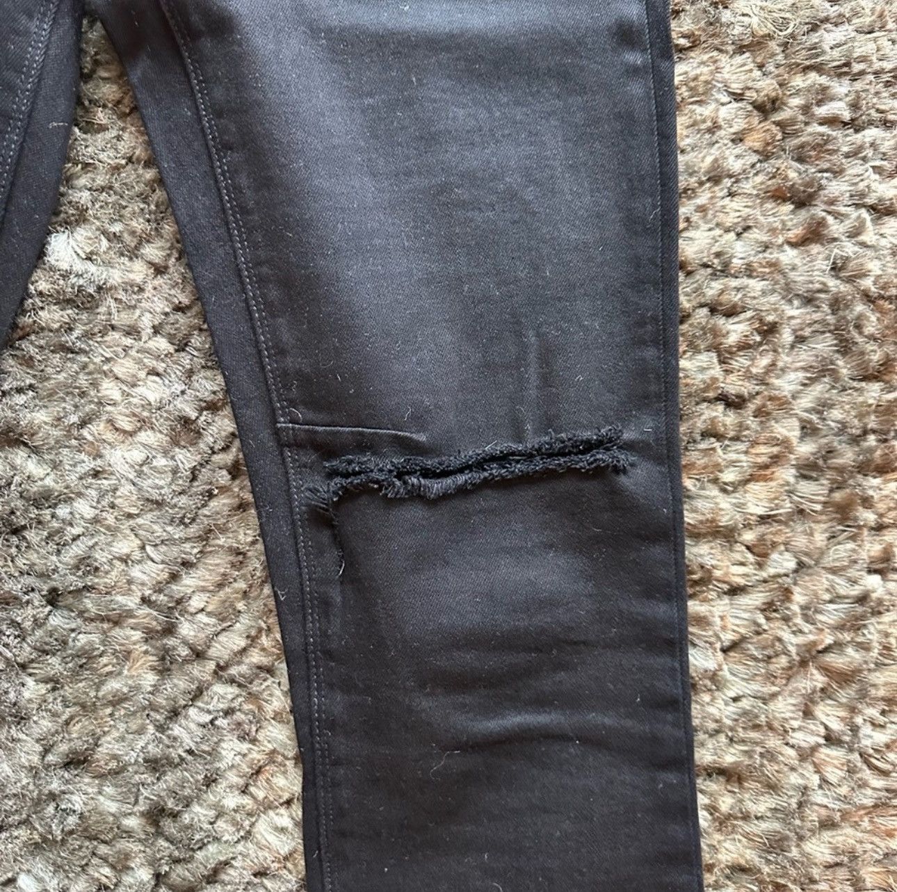 Rta RtA black denim jeans with cuts at the knees Size US 30 / EU 46 - 6 Thumbnail