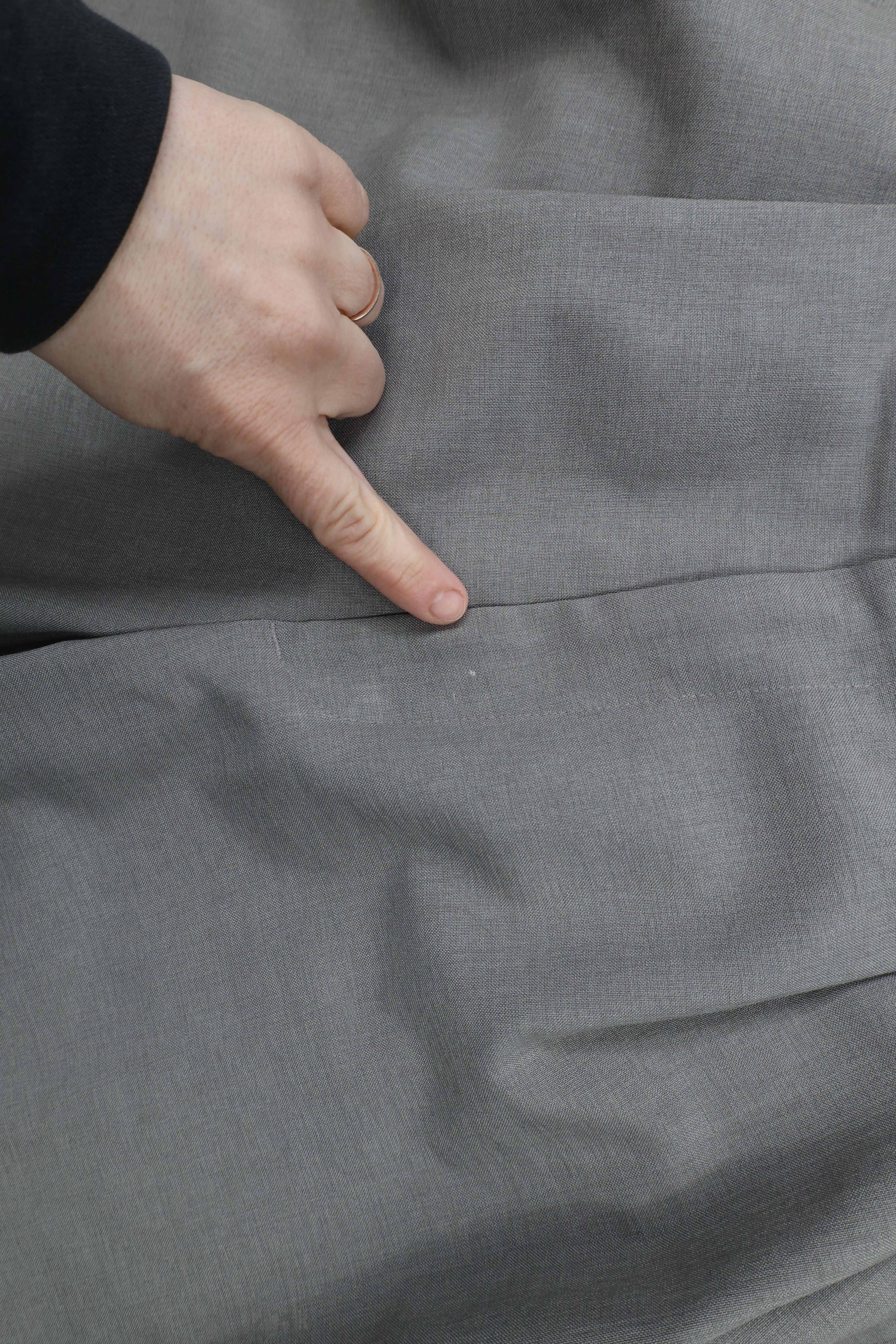 Levi's × Vintage Vintage 90s Levis Pleated Cuffed Wide Leg Chino Pants Gray Size US 34 / EU 50 - 6 Thumbnail