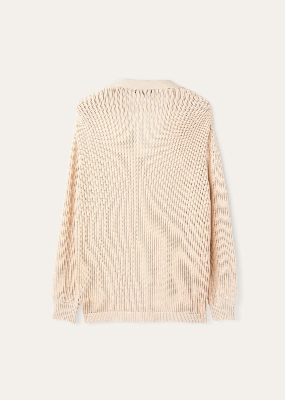 Loro Piana o1srvl11e0125 FAN6261 Ikeda Cardigan in Cream Size XS / US 0-2 / IT 36-38 - 2 Thumbnail