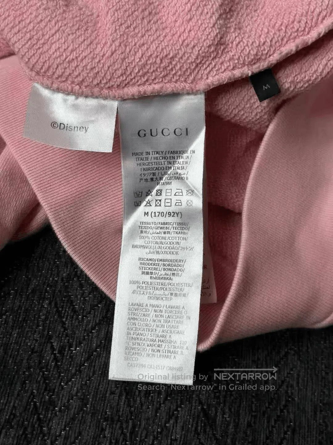 Gucci Gucci Pink Donald Duck Embroidery Hoodie. Size M / US 6-8 / IT 42-44 - 4 Thumbnail