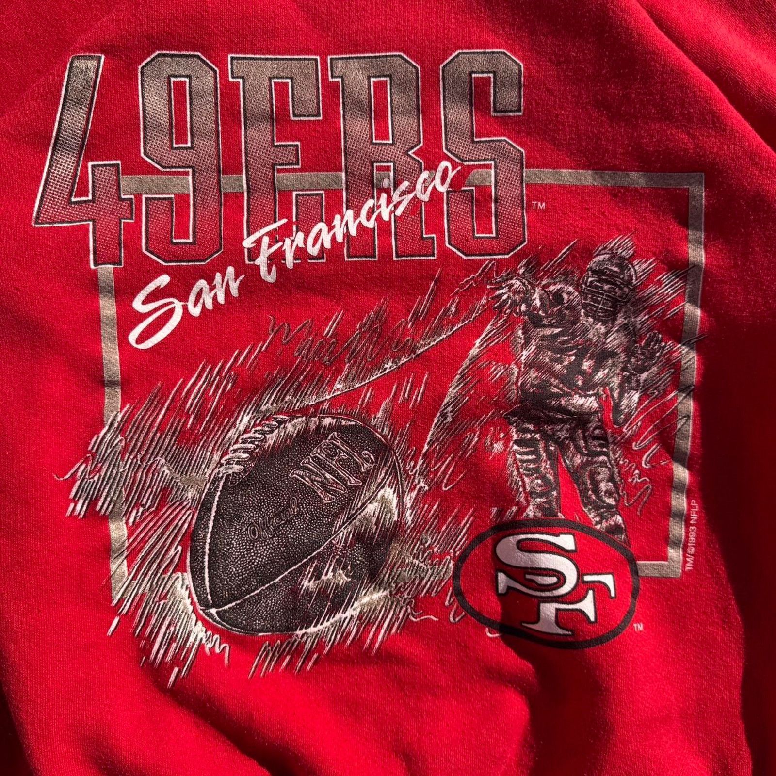 Fruit Of The Loom Vintage San Francisco 49ers Crewneck – Size Large Size US L / EU 52-54 / 3 - 3 Thumbnail