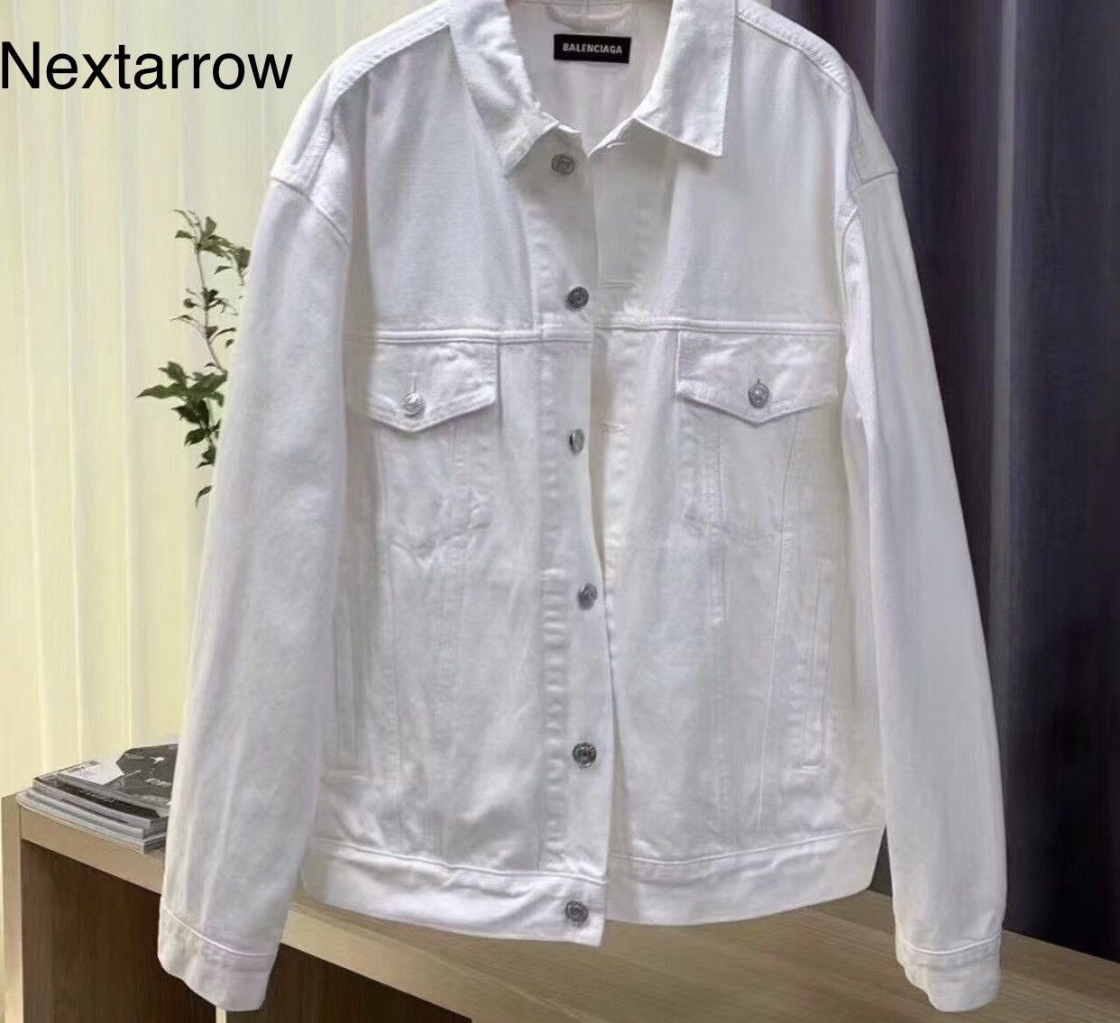 Balenciaga Balenciaga back logo denim jacket 2412-Nextarrow Size US M / EU 48-50 / 2 - 1 Thumbnail