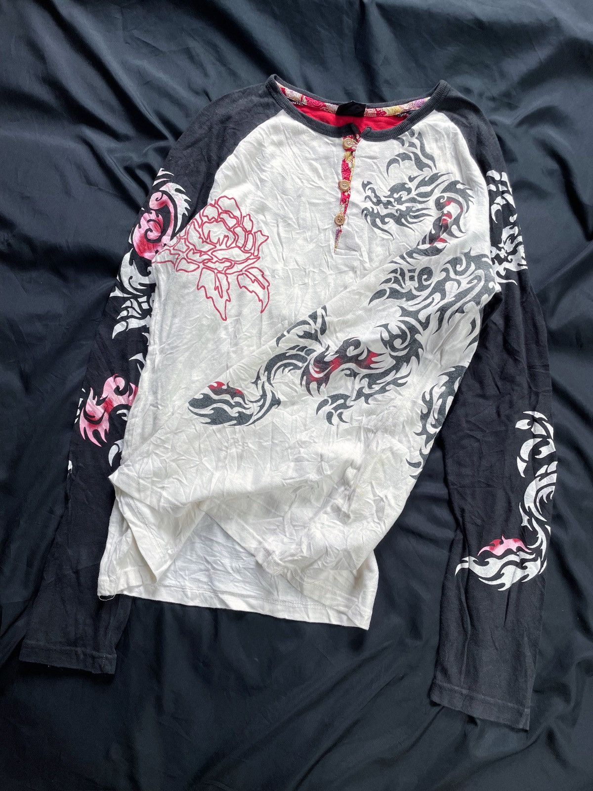 Beauty Beast JAPANESE OBLO TATTOO JAPAN STYLE LONG SLEEVE Size US XL / EU 56 / 4 - 2 Thumbnail