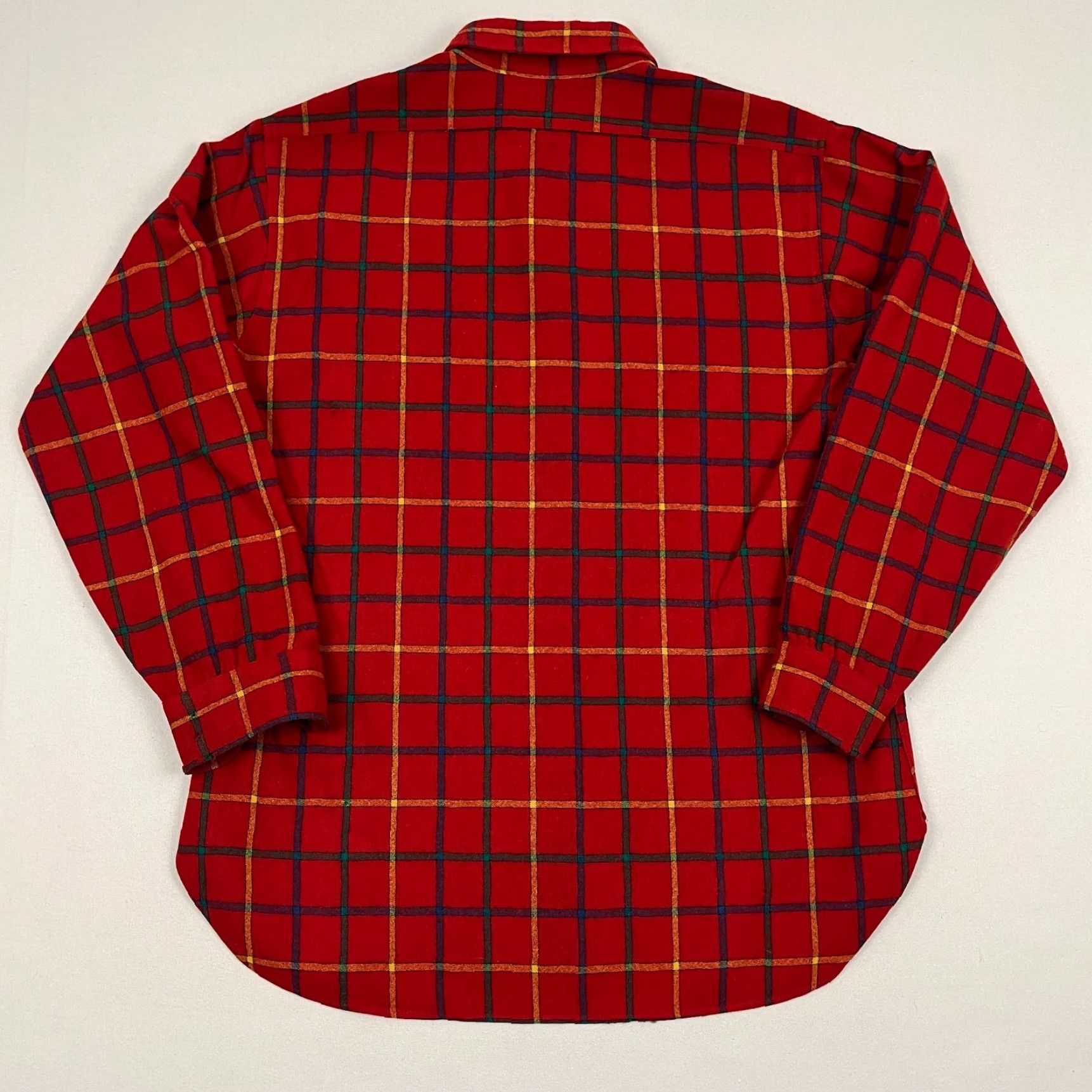Pendleton VTG Pendleton Shirt Mens L Red Plaid Virgin Wool Button-Down Flannel Made in USA Size US L / EU 52-54 / 3 - 6 Thumbnail