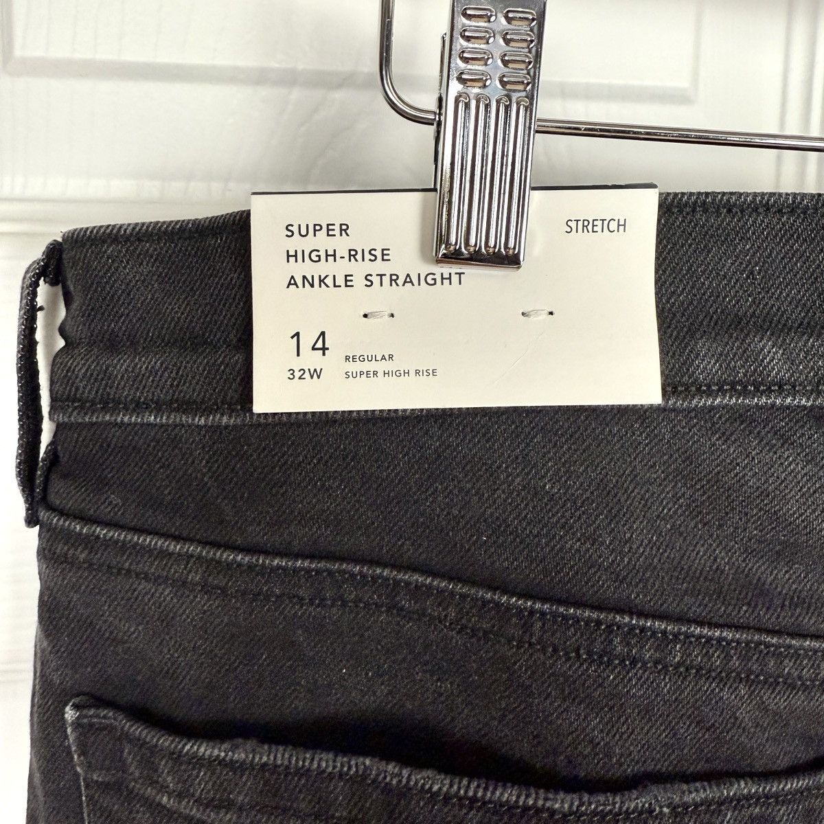 American Eagle Outfitters American Eagle Jeans 14 Black Super High-Rise Ankle Straight Size 36" / US 14 / IT 50 - 5 Thumbnail