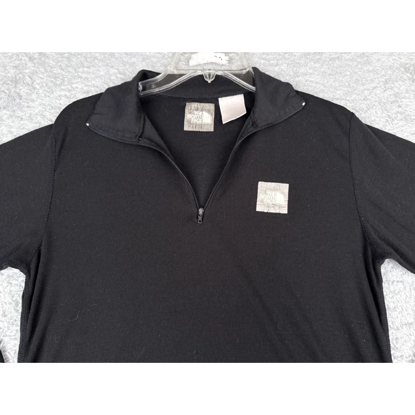 The North Face The North Face Shirt Men Large Black Long Sleeve 1/4 Zip Mock Neck Polyester Size US S / EU 44-46 / 1 - 4 Thumbnail