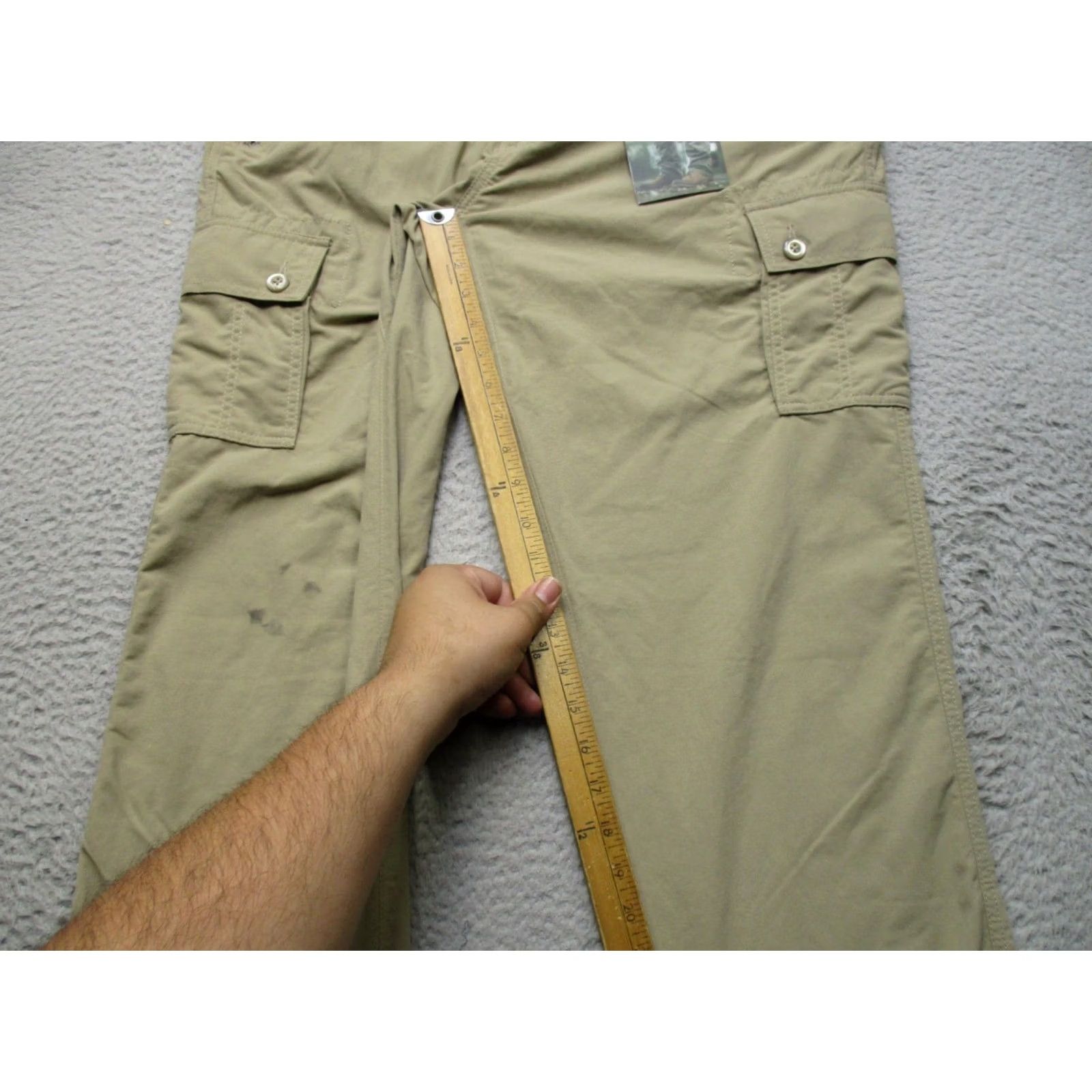 Vintage Clothing Arts Adventure Traveler Pants Mens 36x32 Nylon Cargo Travel Beige Pacsafe Size US 36 / EU 52 - 6 Thumbnail