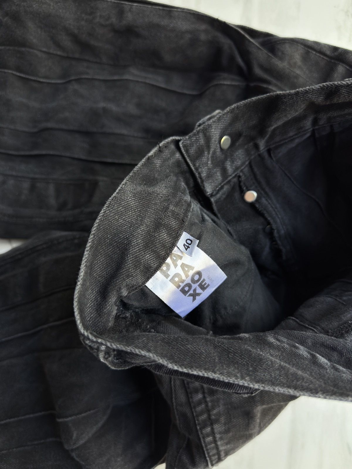 Paradoxe Paris Paradoxe Paris Balloon Denim Black Size US 30 / EU 46 - 4 Thumbnail