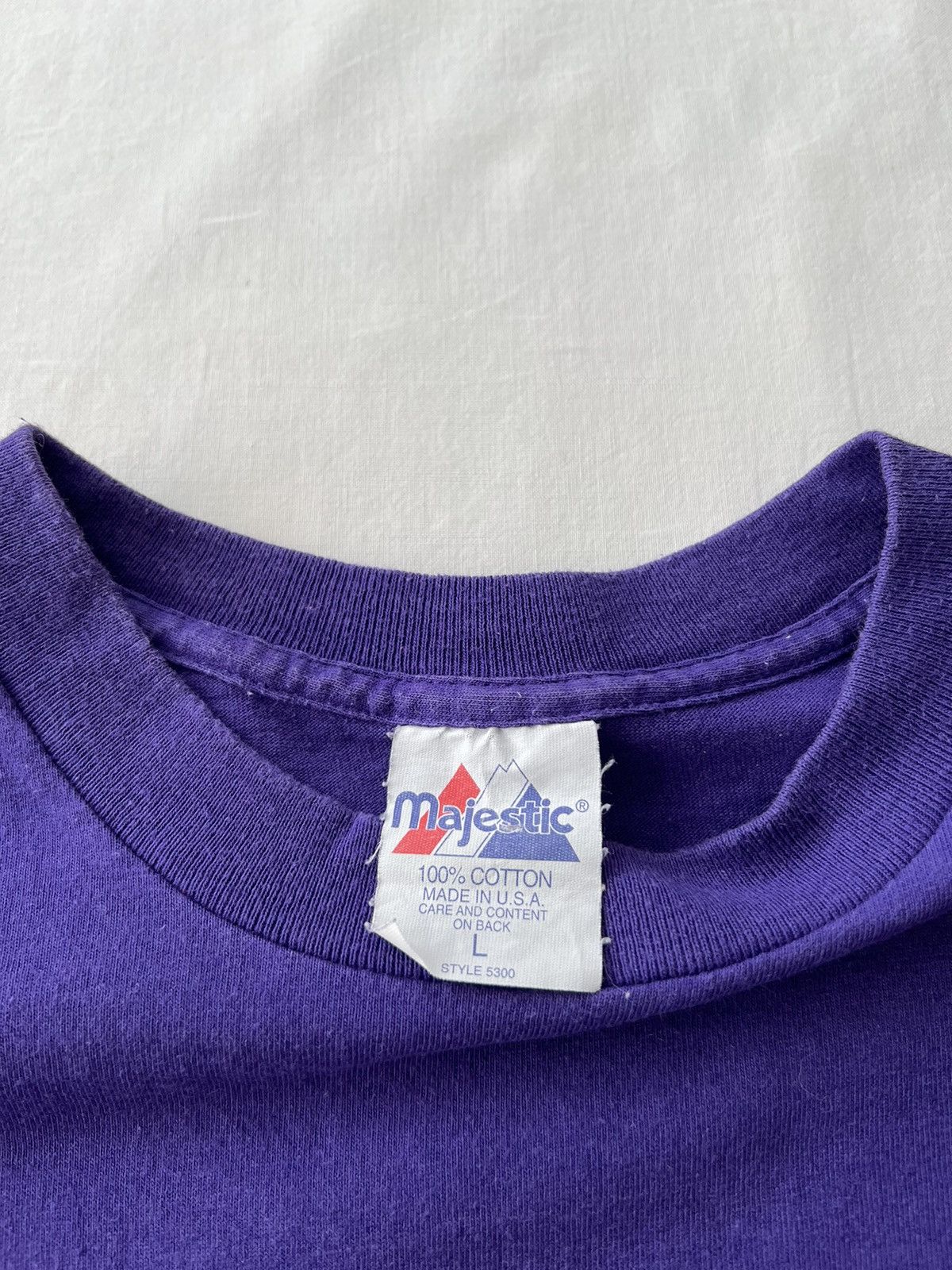 MLB Vintage Tampa Bay Rays Devil MLB Majestic T-shirt Size US L / EU 52-54 / 3 - 17 Thumbnail