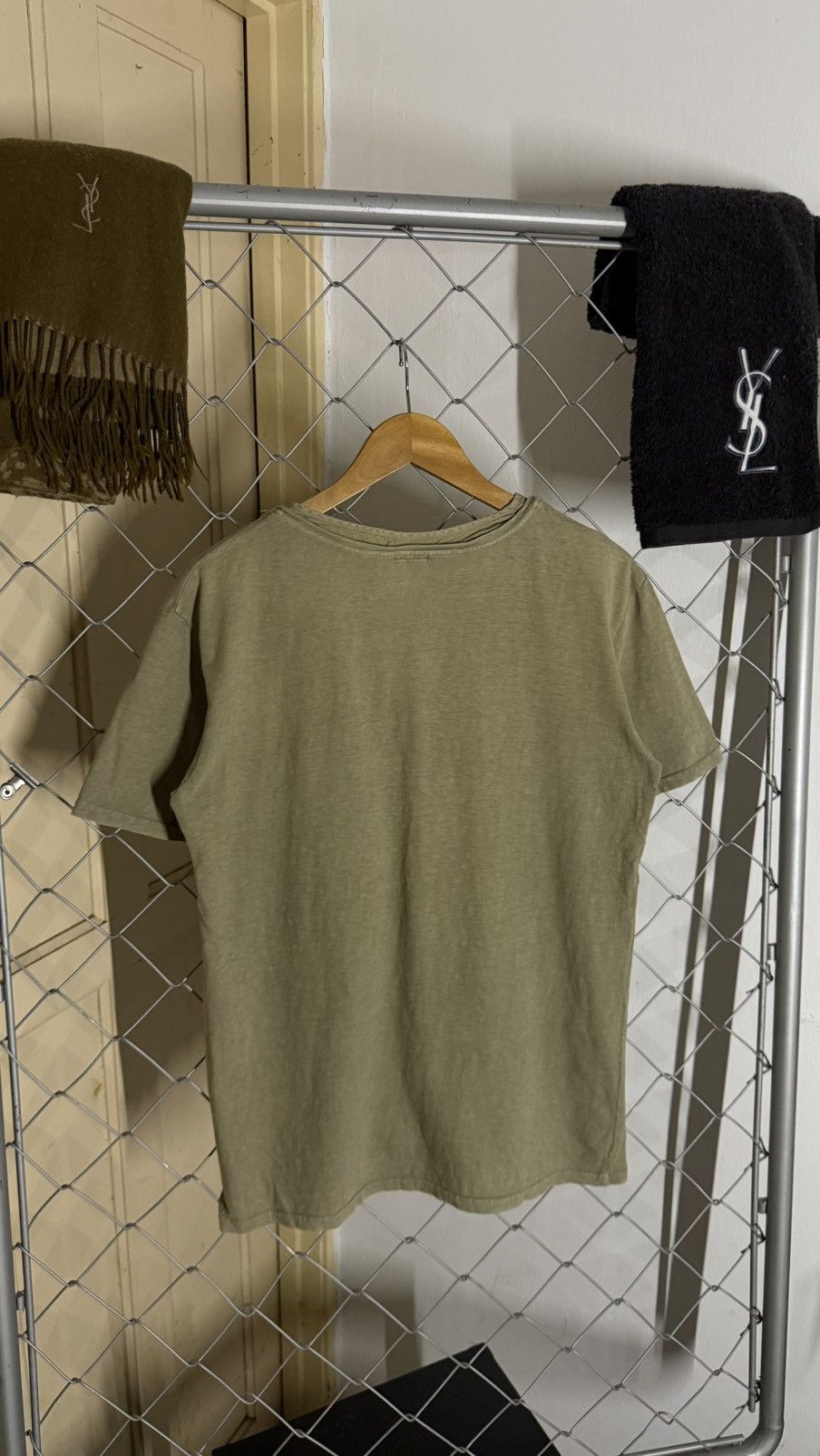 Kapital Vintage Kapital Japan Khaki Green Henley Pocket Tee Shirt Size US M / EU 48-50 / 2 - 3 Thumbnail