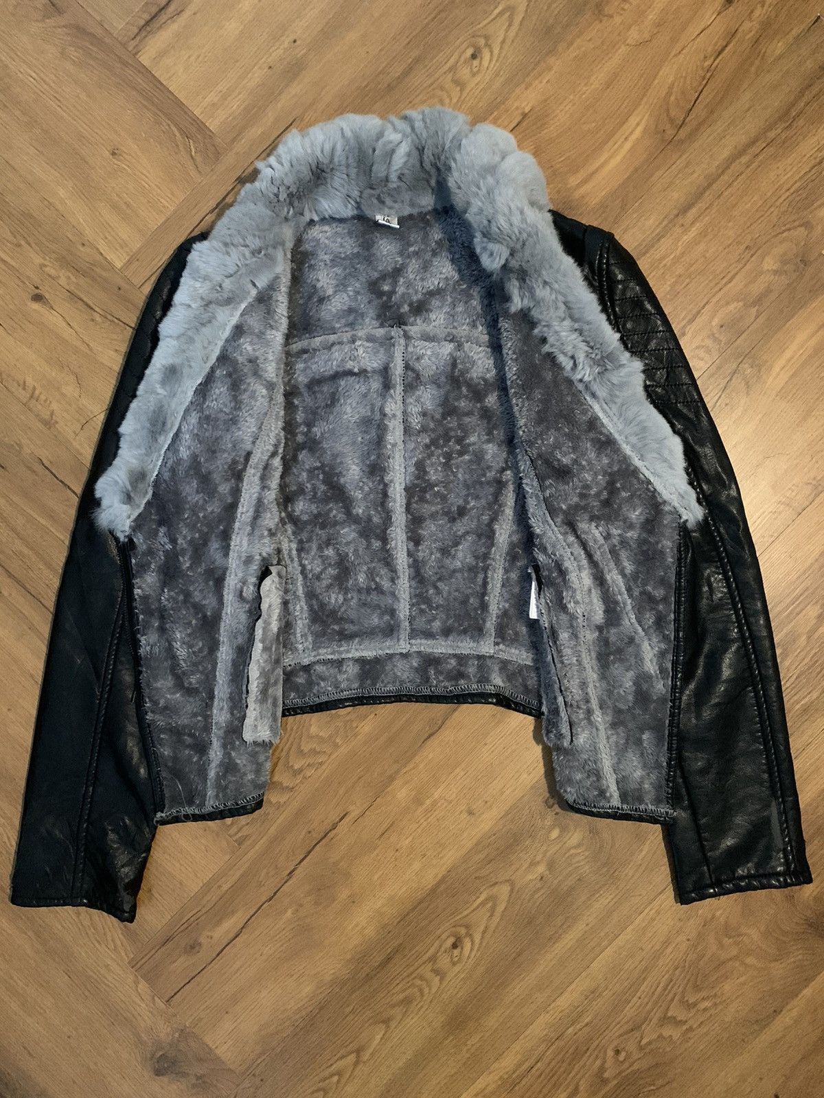 Ekam Japanese synthetic leather fur jacket punk rock viekei styel Size US M / EU 48-50 / 2 - 2 Thumbnail